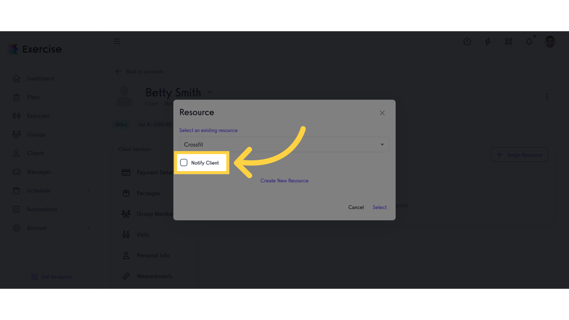 Notification Option
