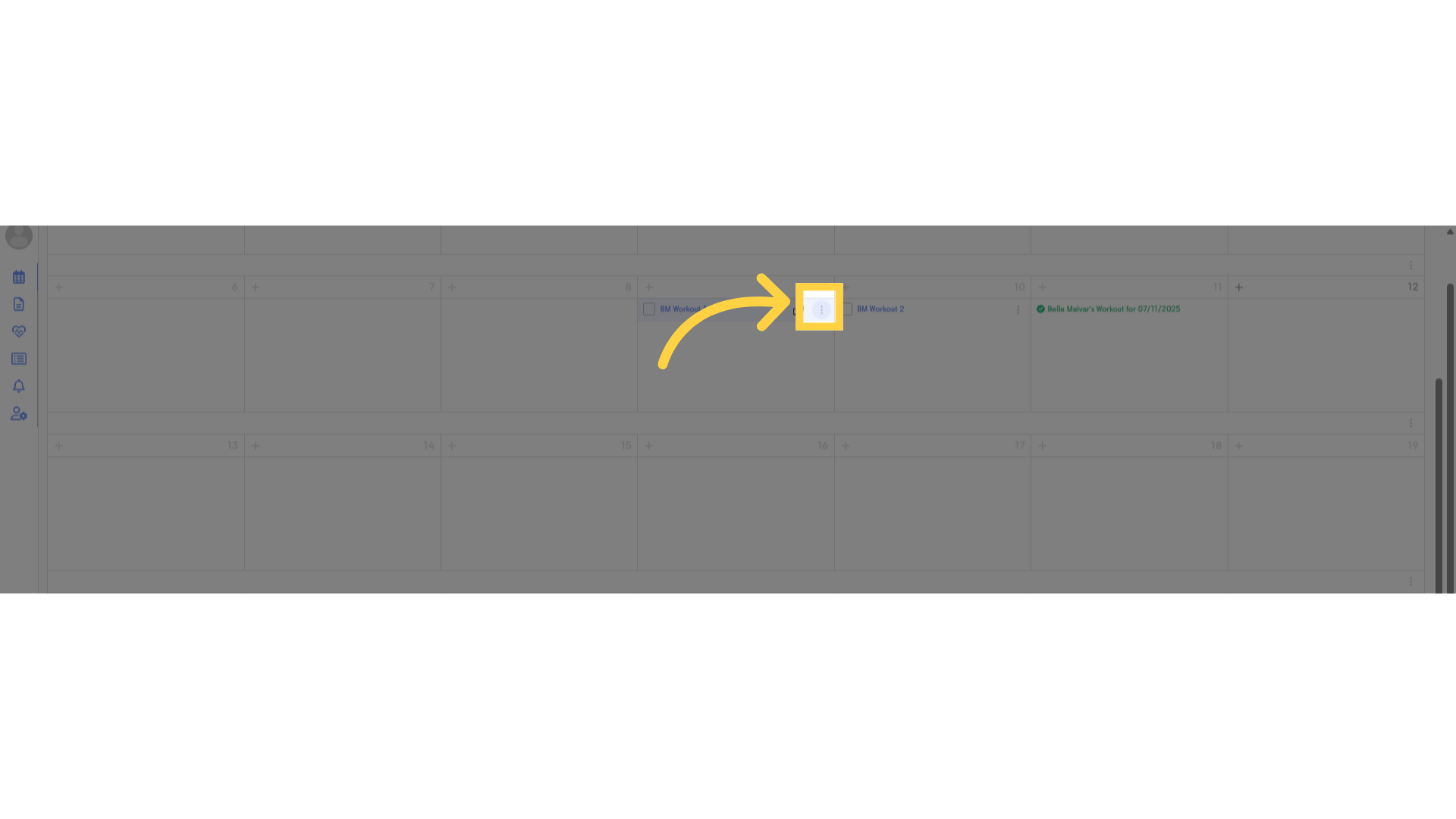 Select three-dot menu.