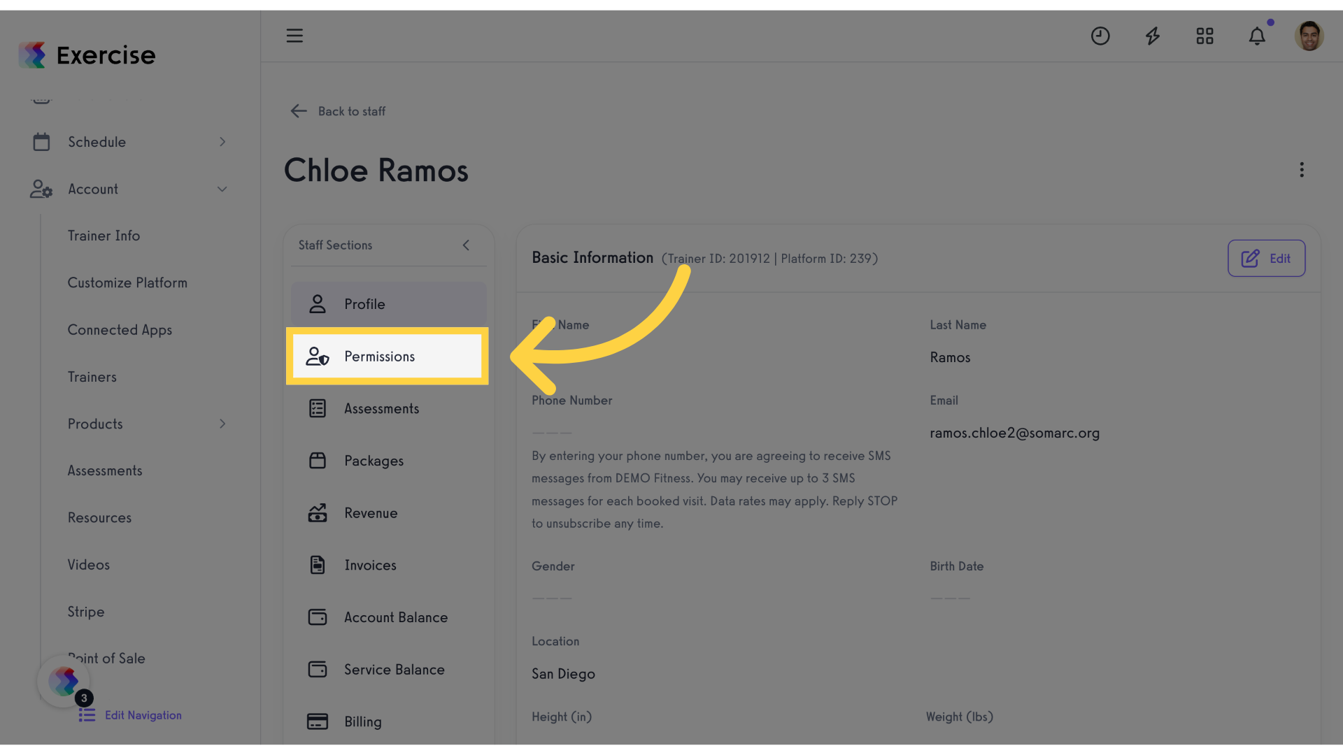 Click 'Permissions'