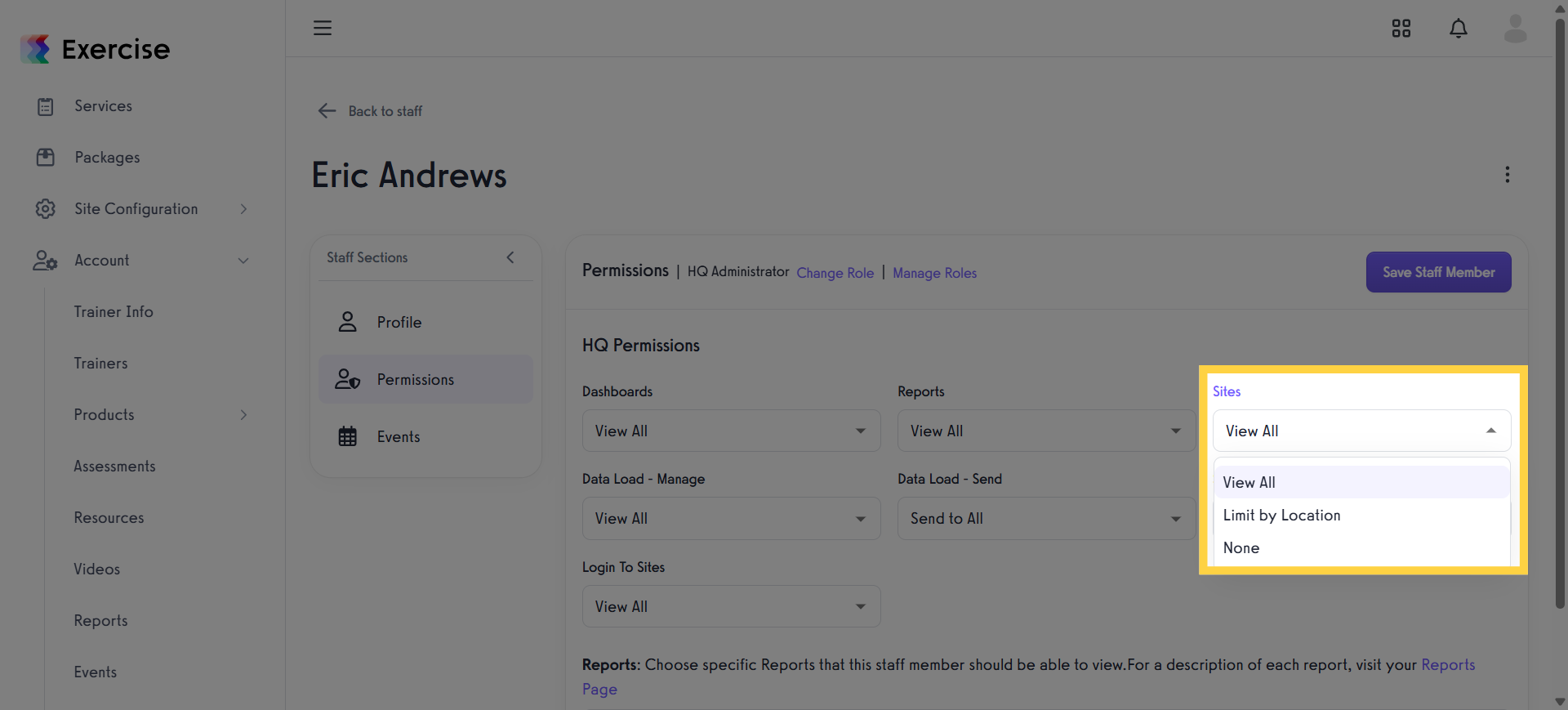 Sites Permission.