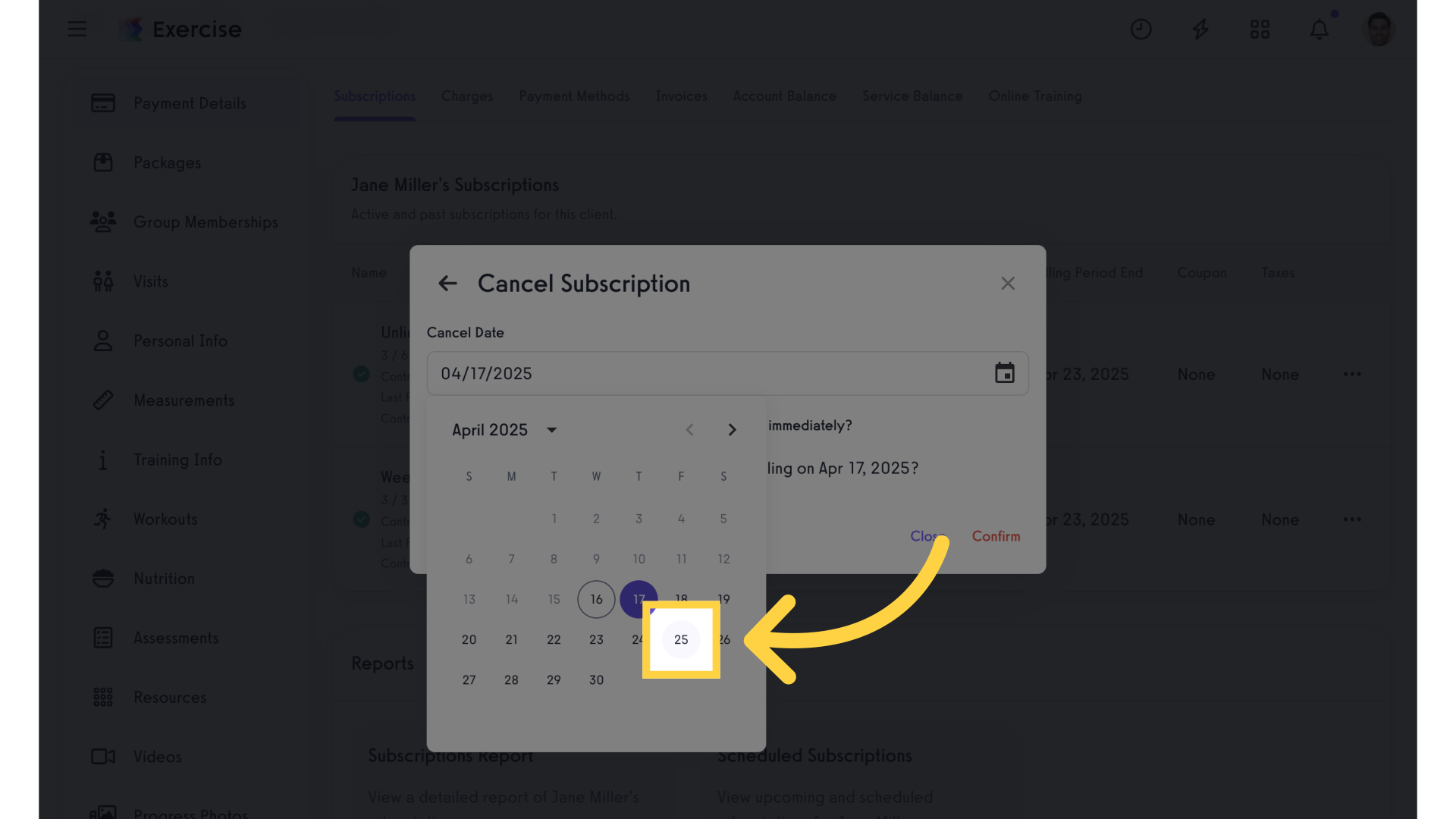Select Date