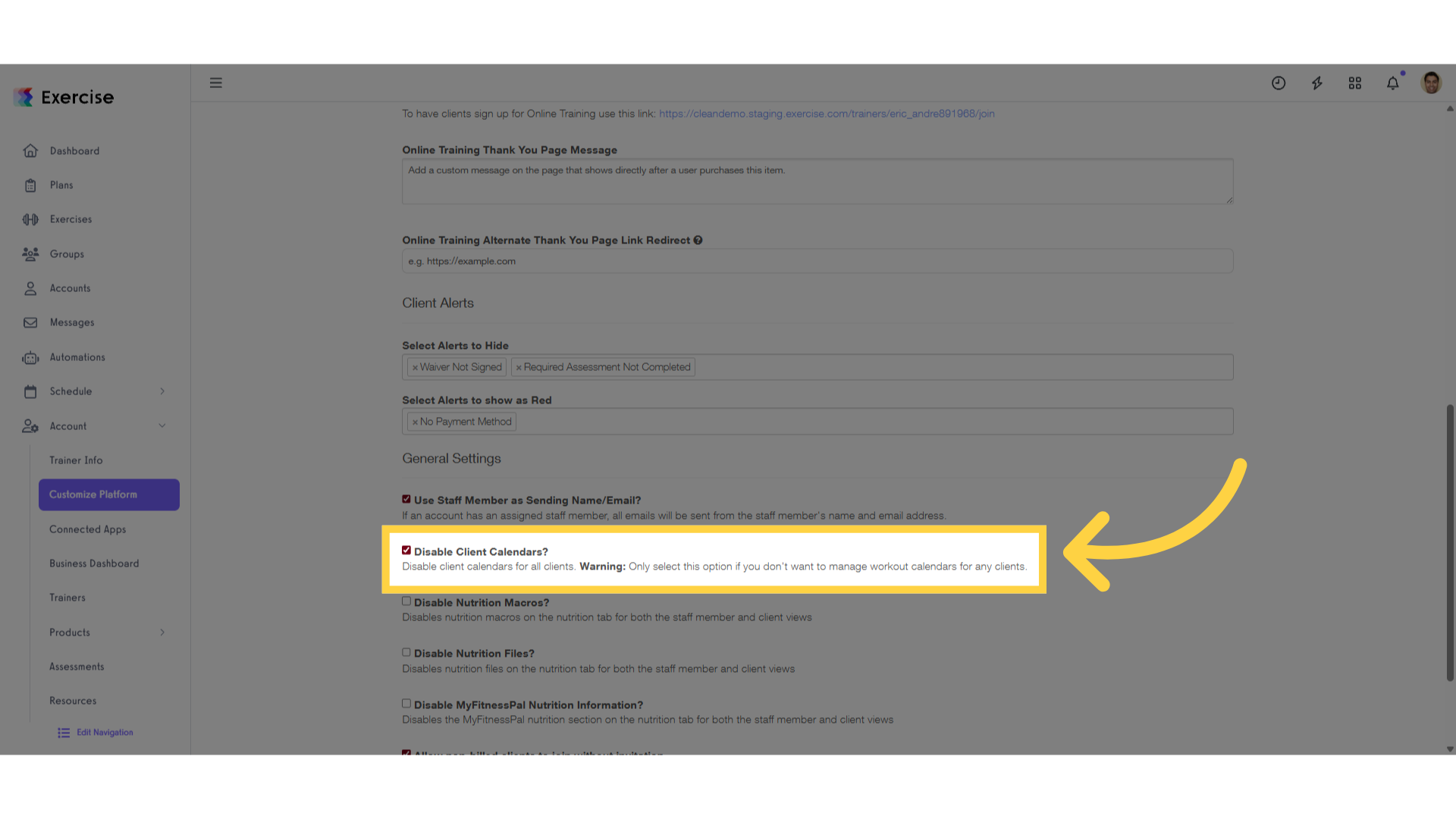 Click the checkbox.