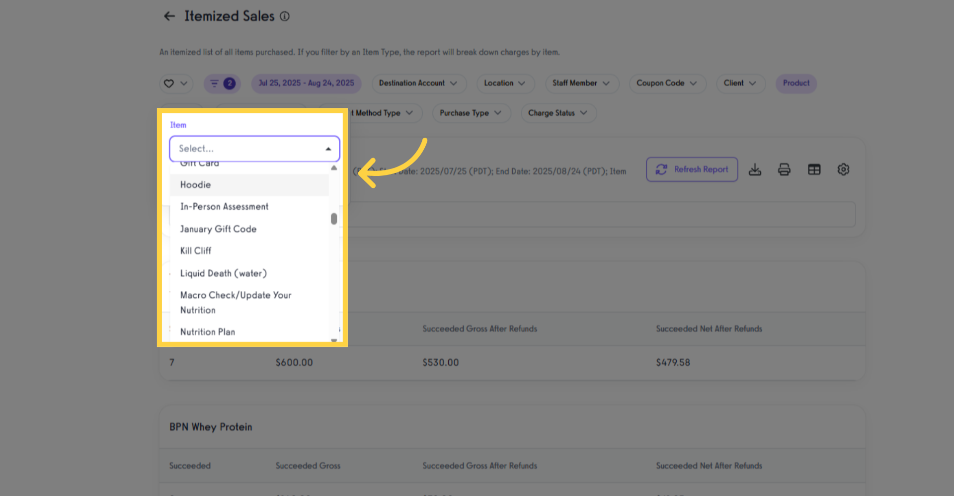 Select a Product