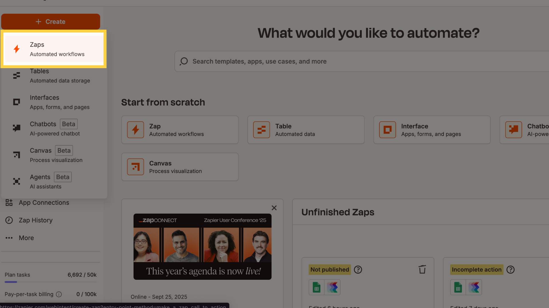 Select Zaps