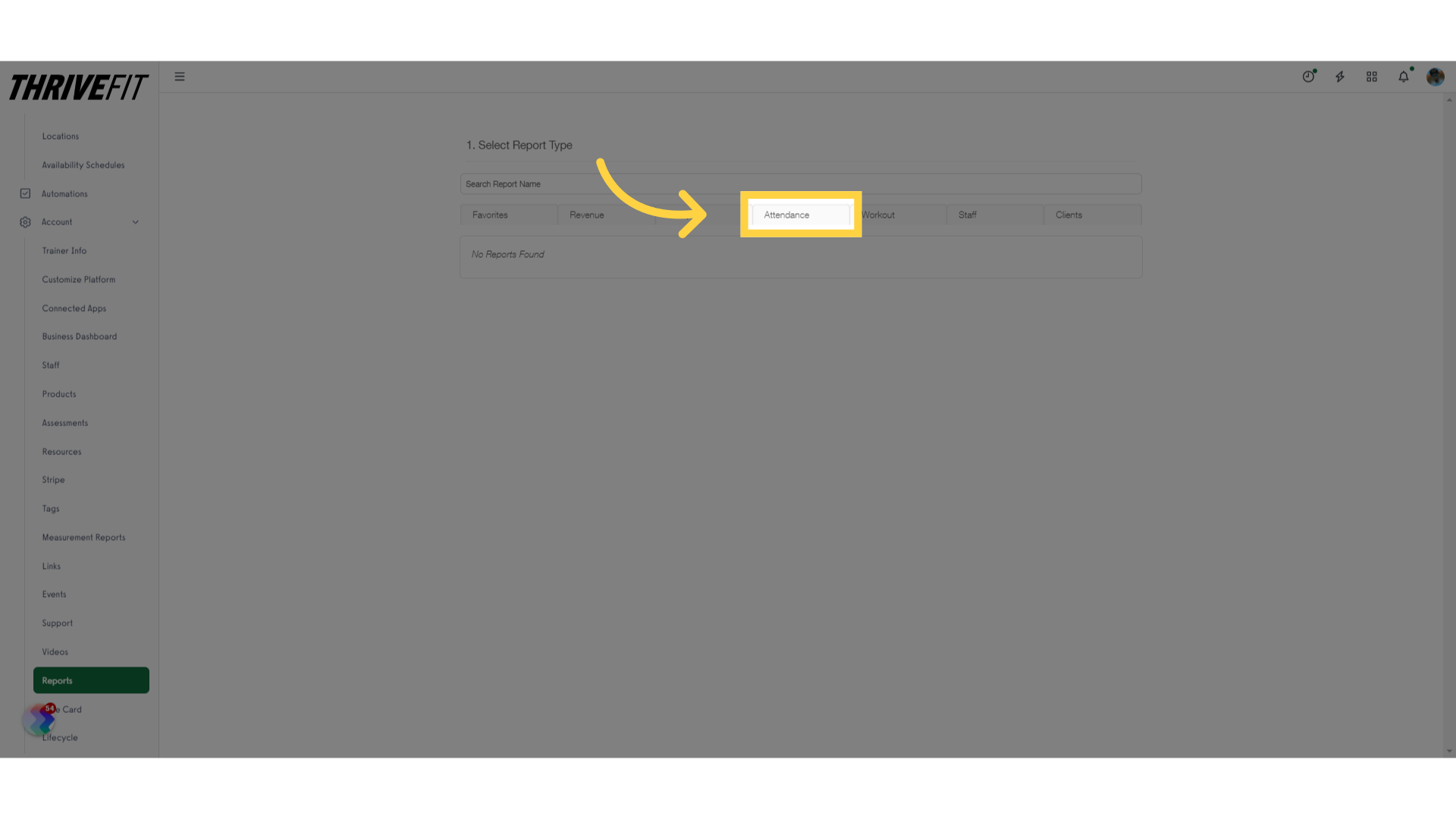 Attendance Tab