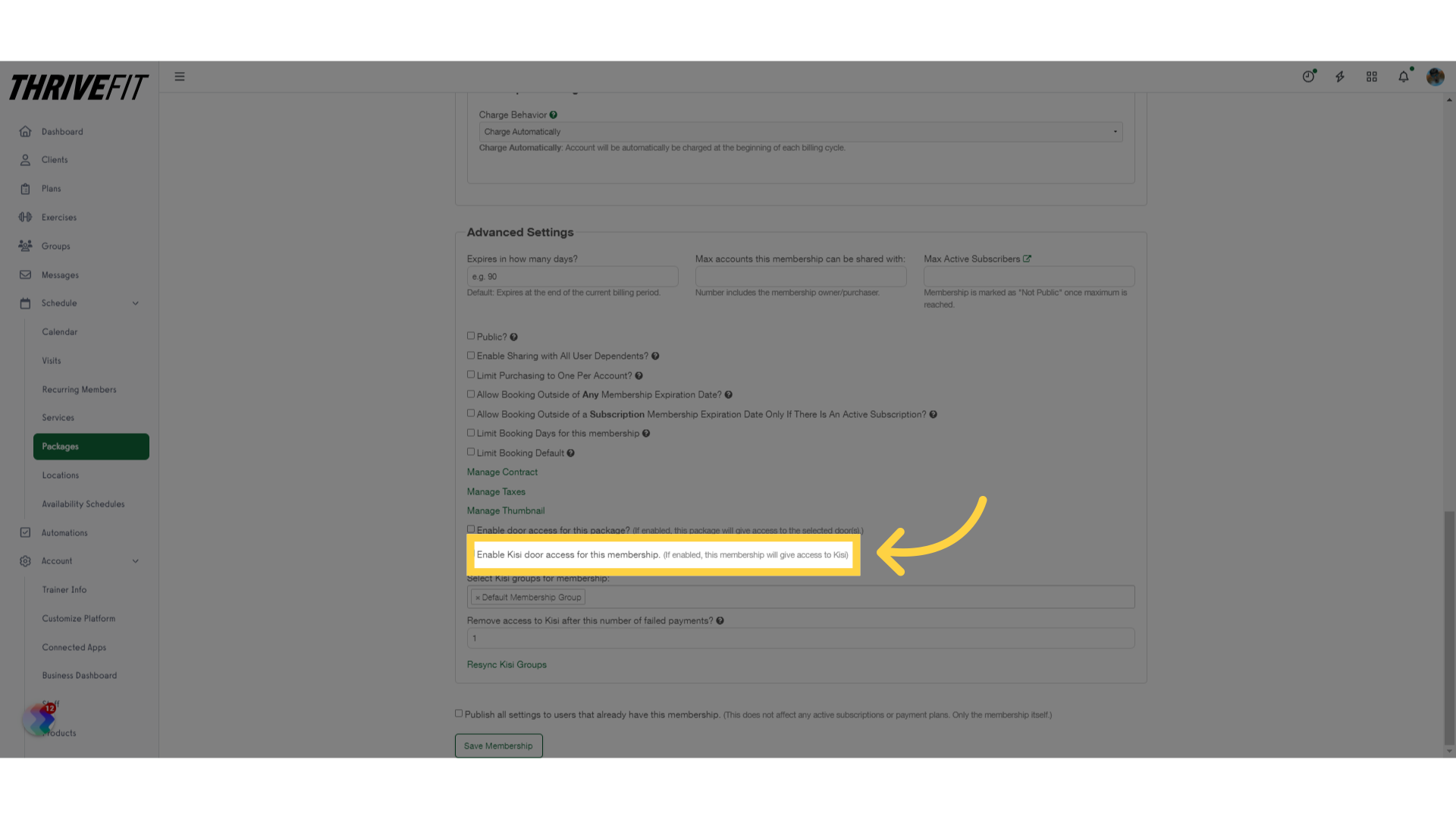 Enable Kisi Door Access