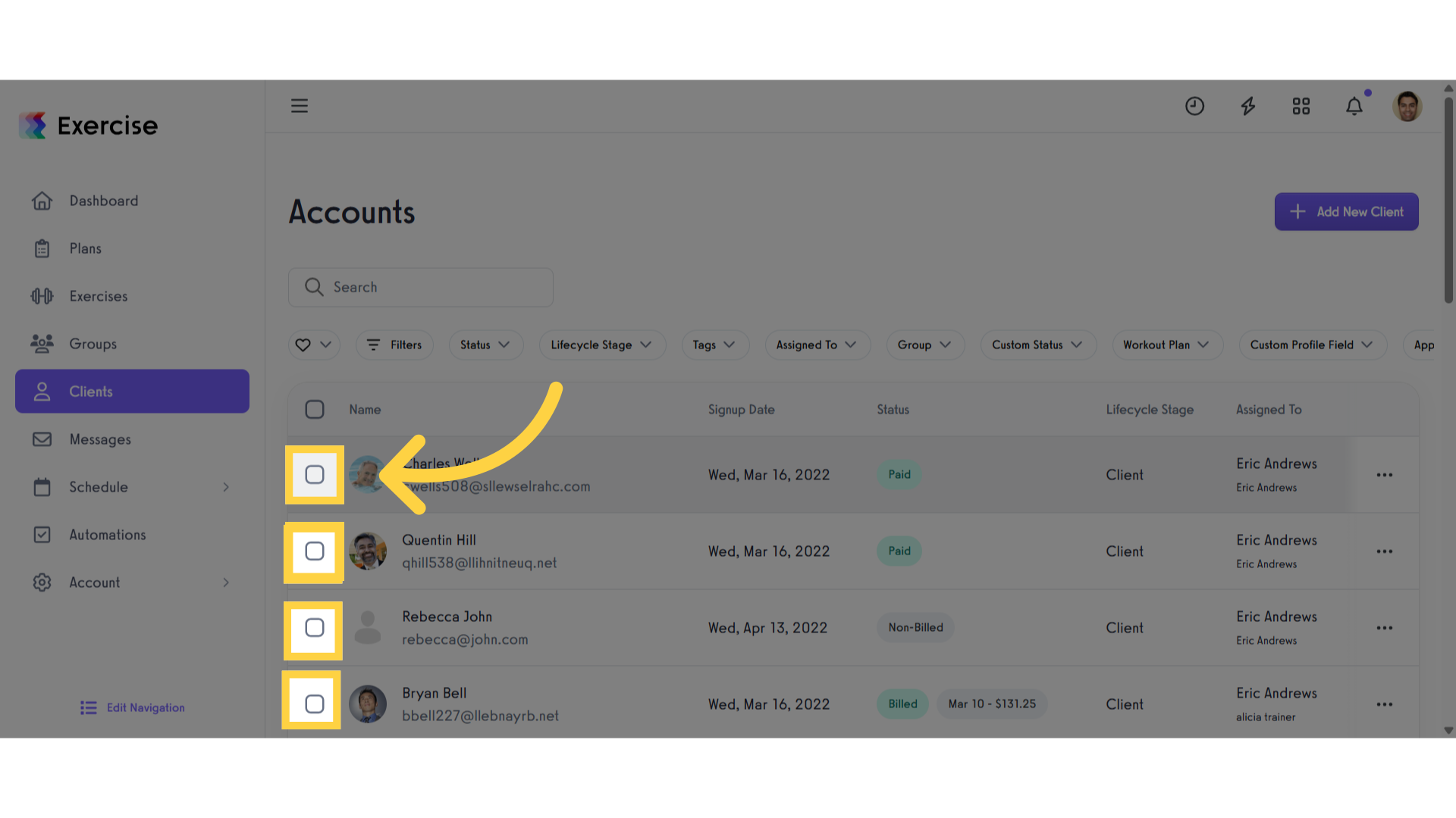 Select Clients