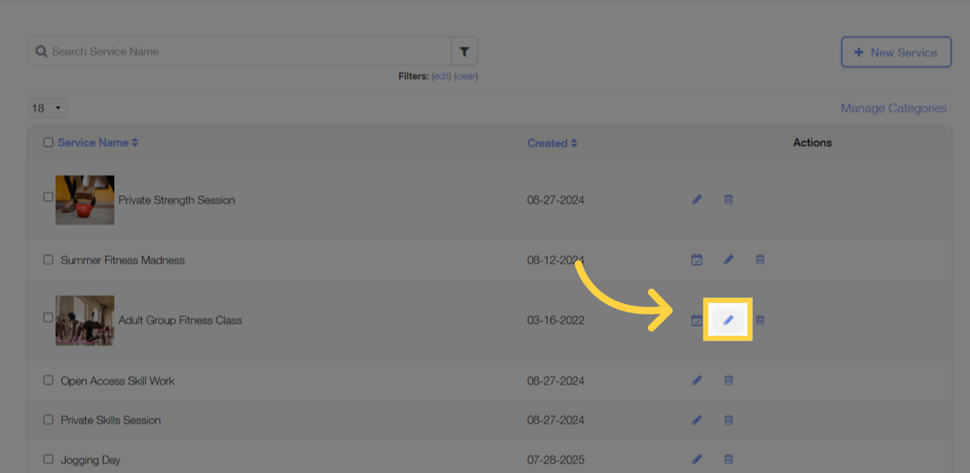 Click edit icon.
