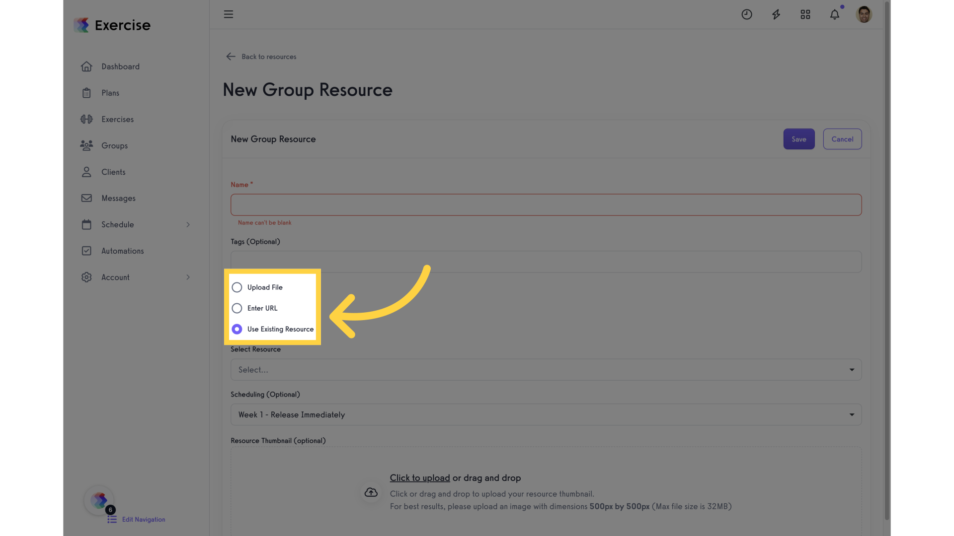 Click 'any' options