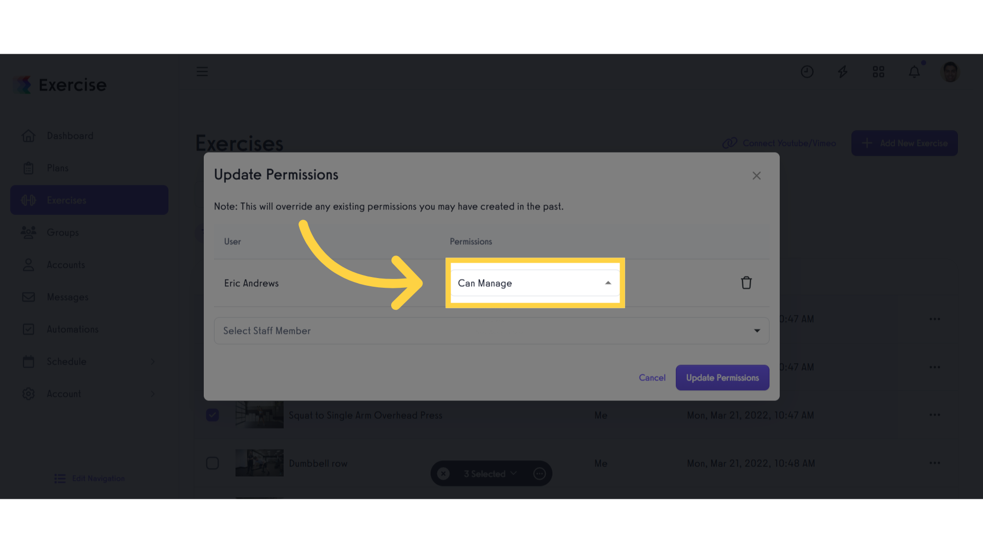 Click 'Can Manage'