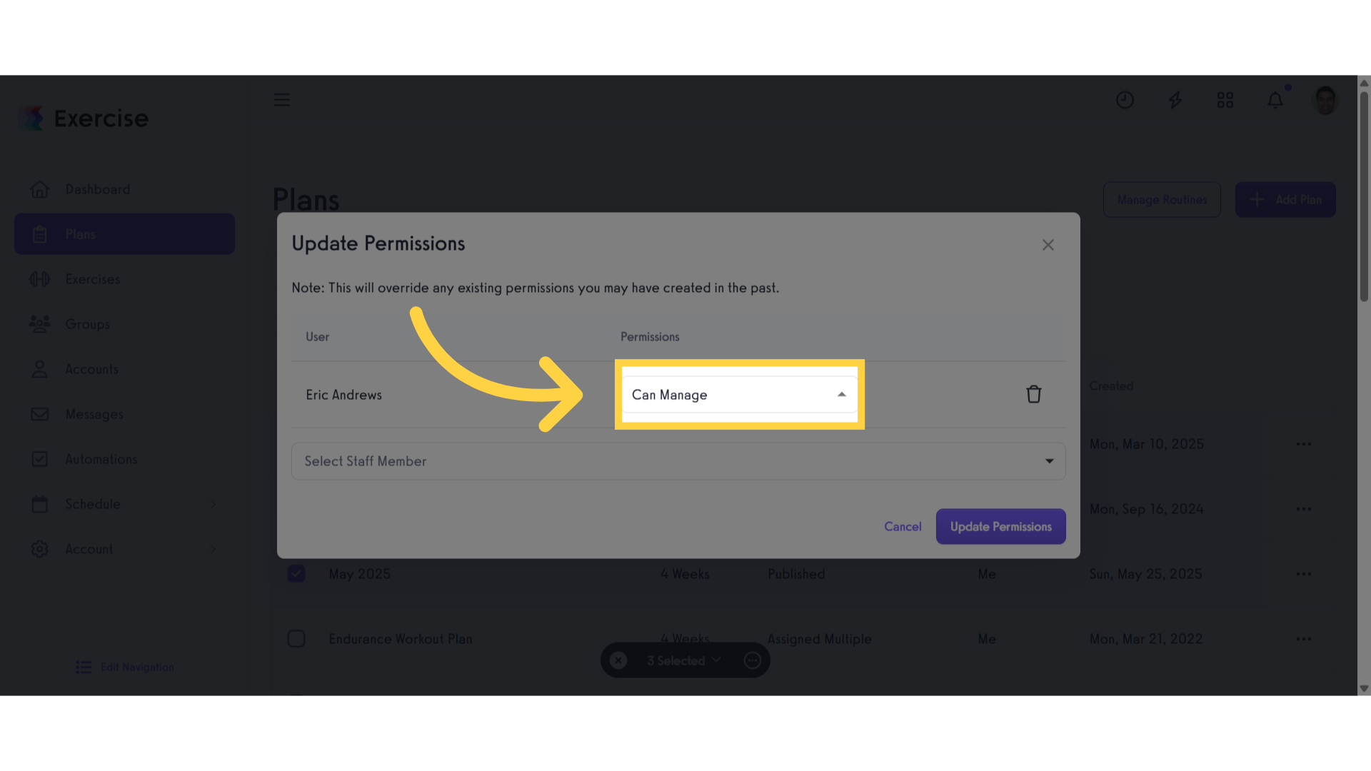 Click 'Can Manage'