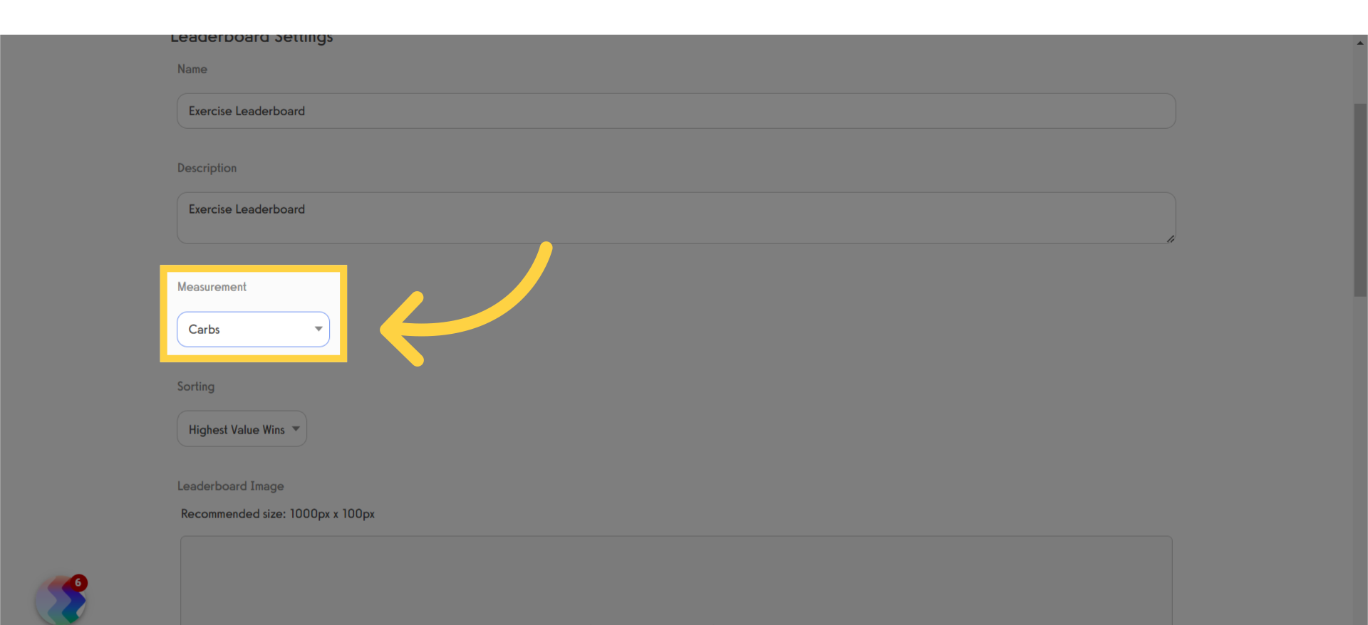 Select a Measurement.