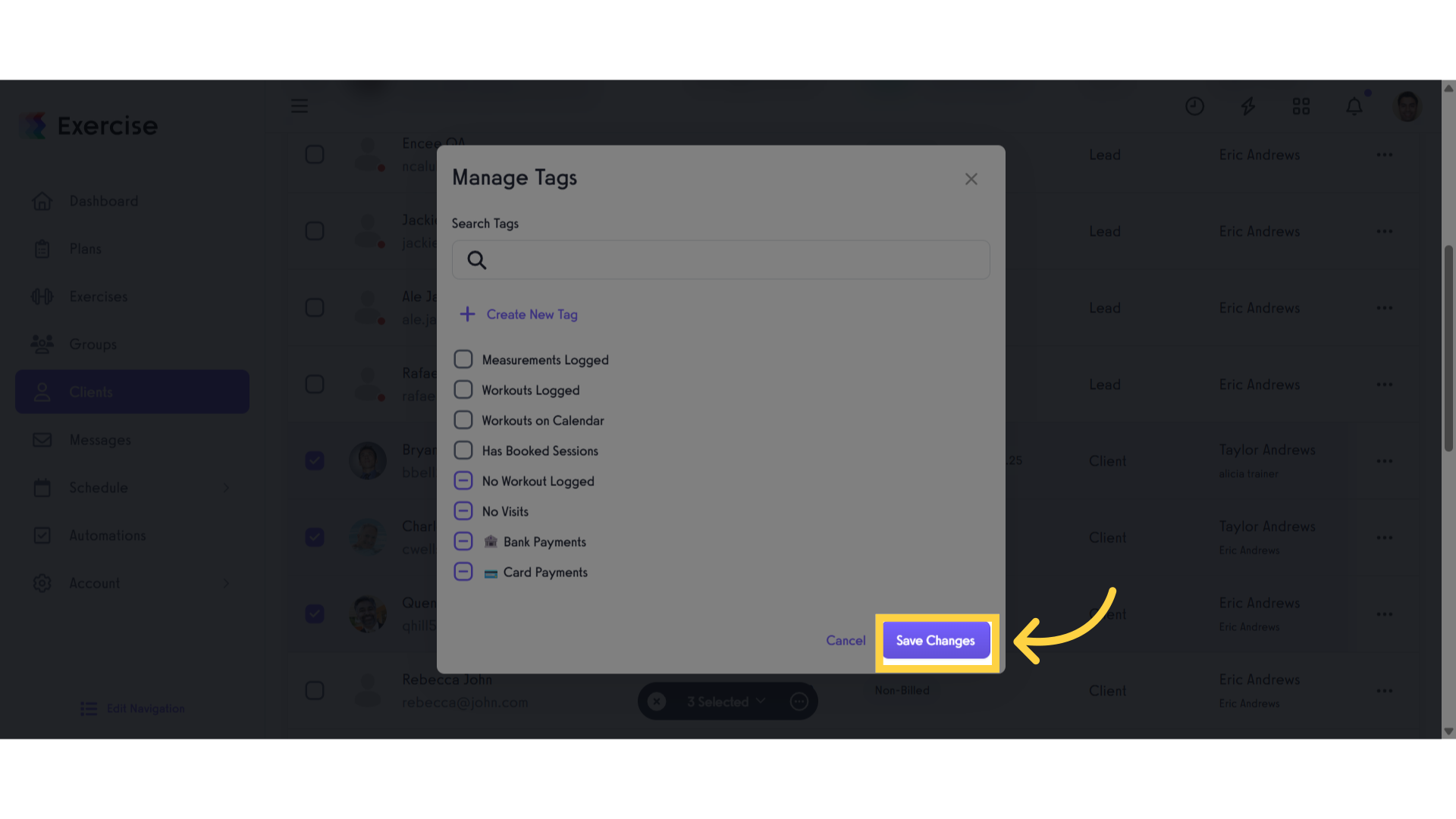 Click 'Save Changes'