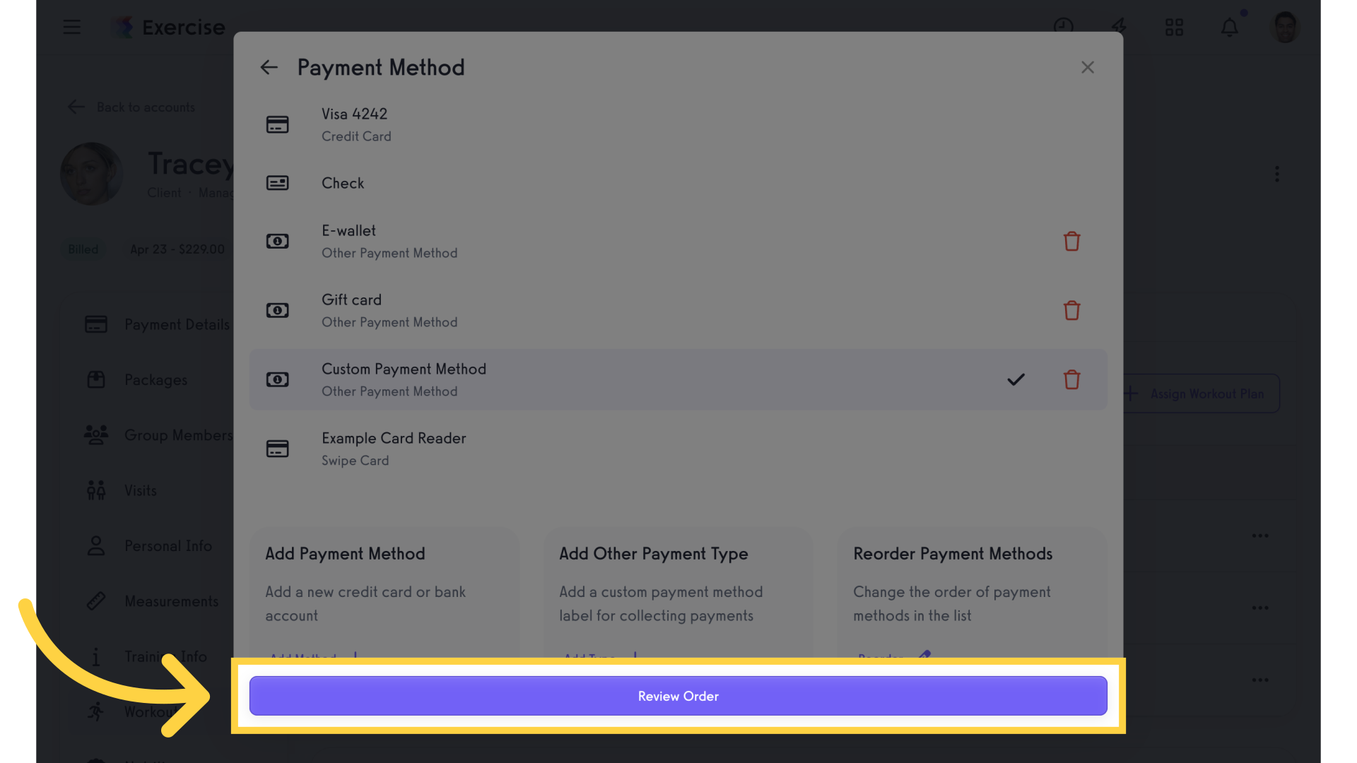 Review Order