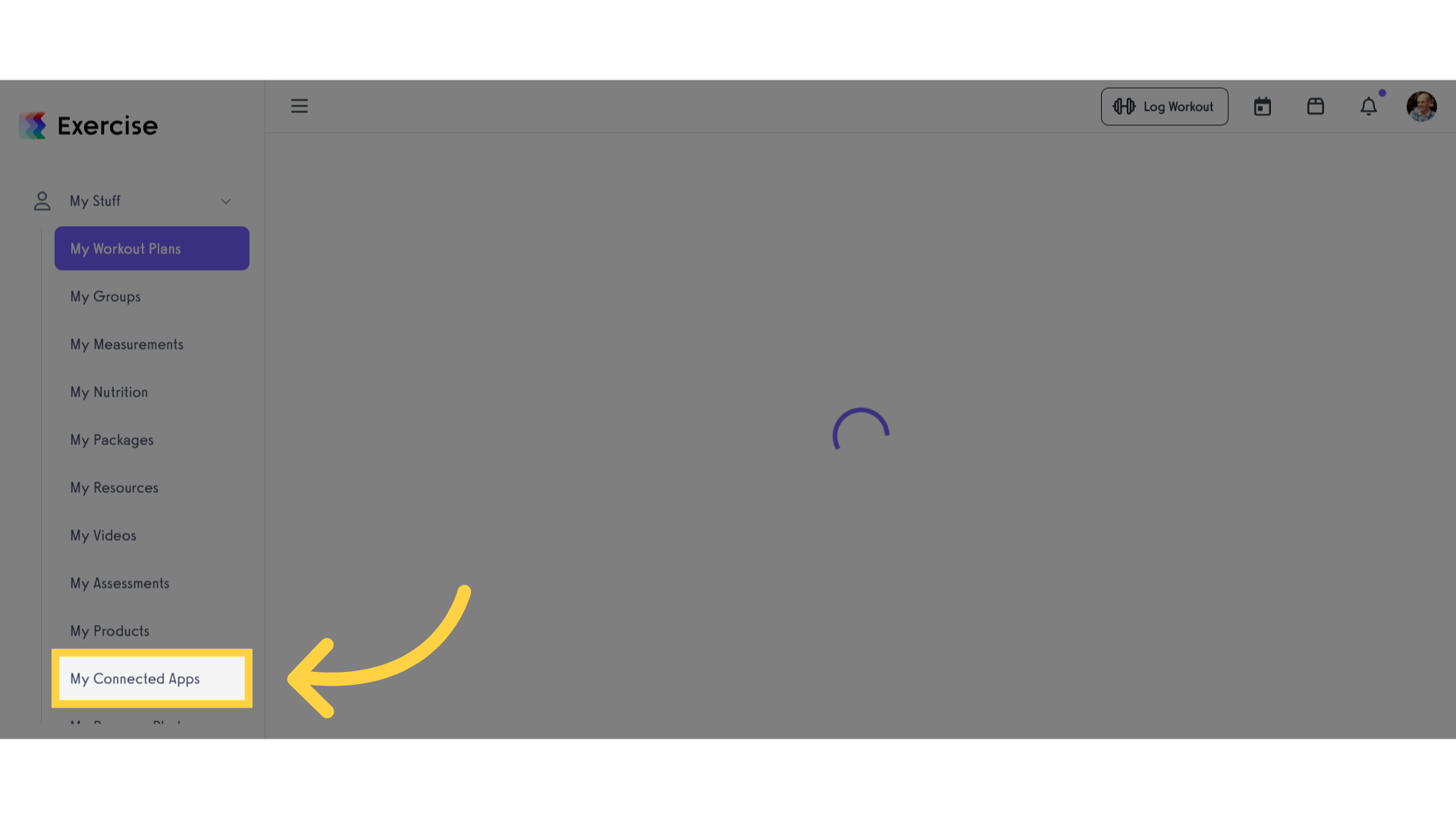 Click 'My Connected Apps'