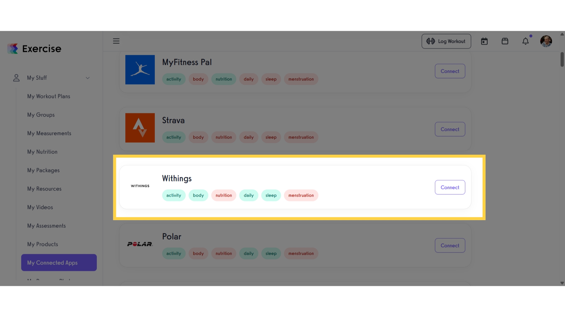 Locate Withings