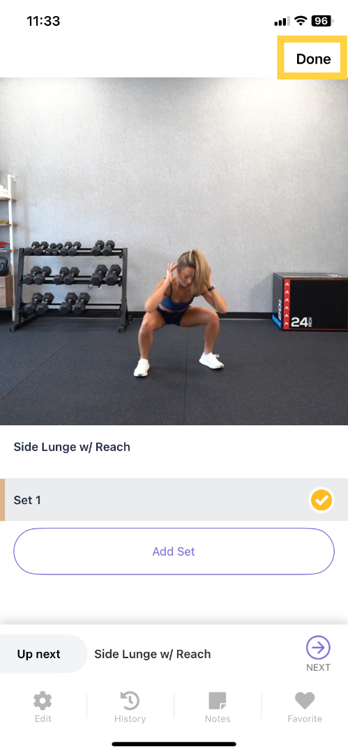 Tap Done