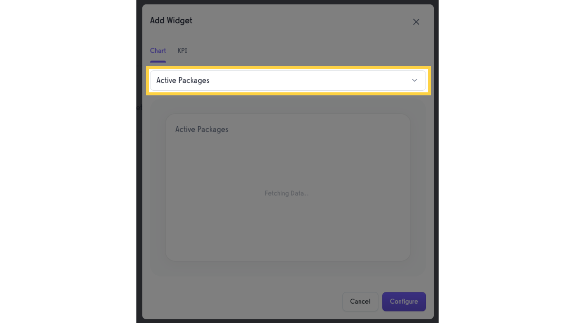 Click the dropdown menu
