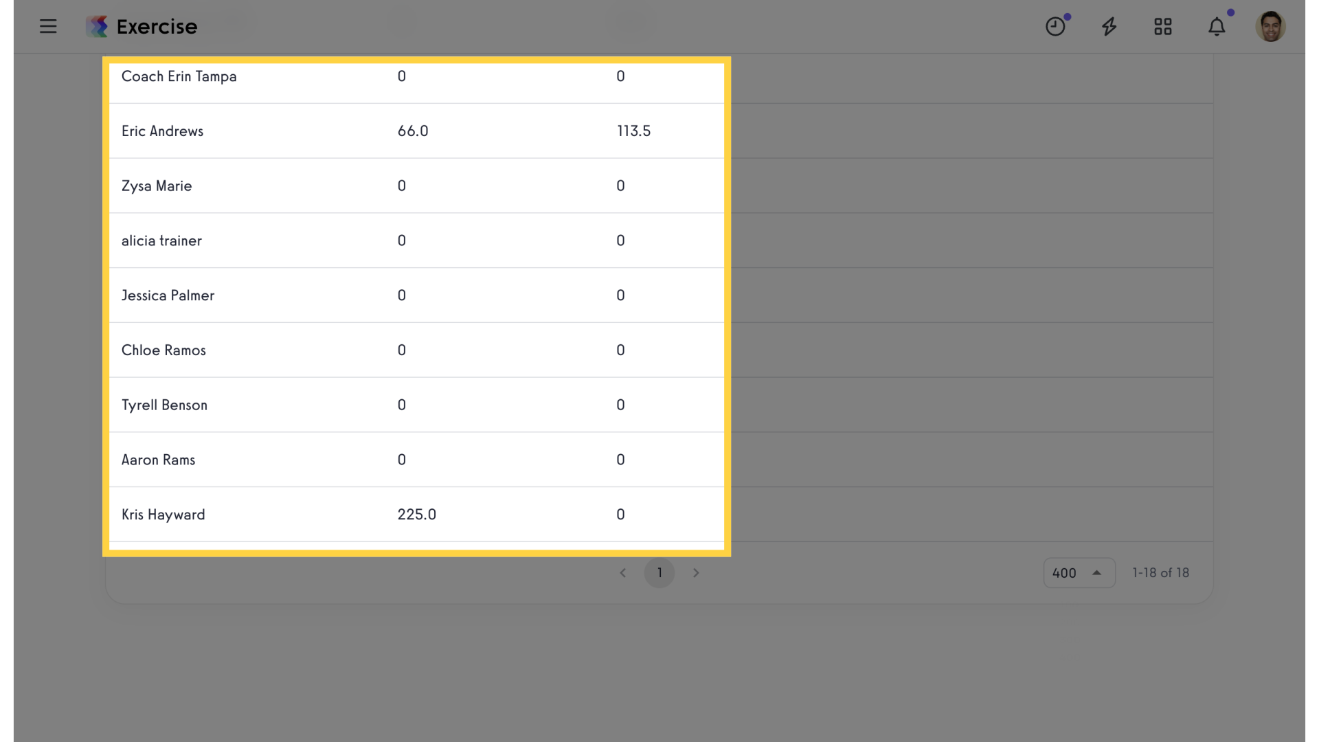 View Results