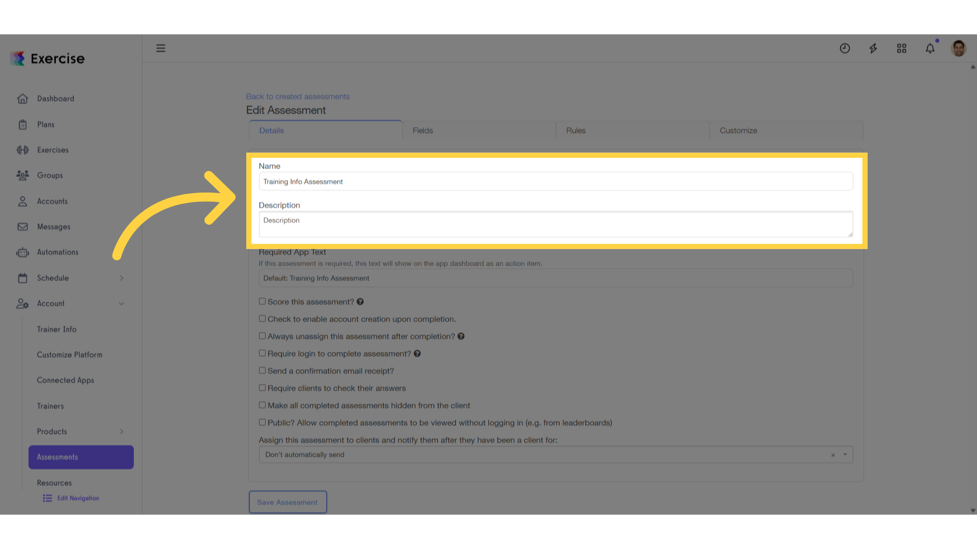 Details Tab