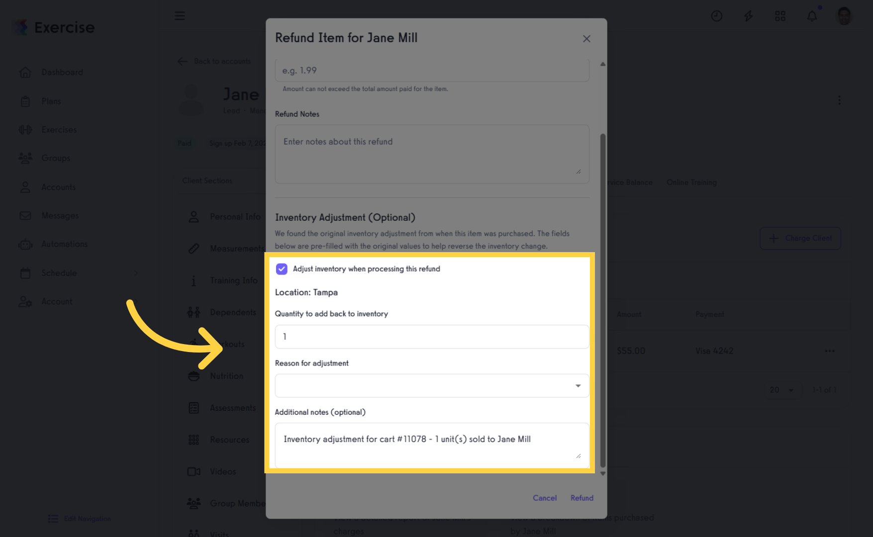 Product Purchase Refund