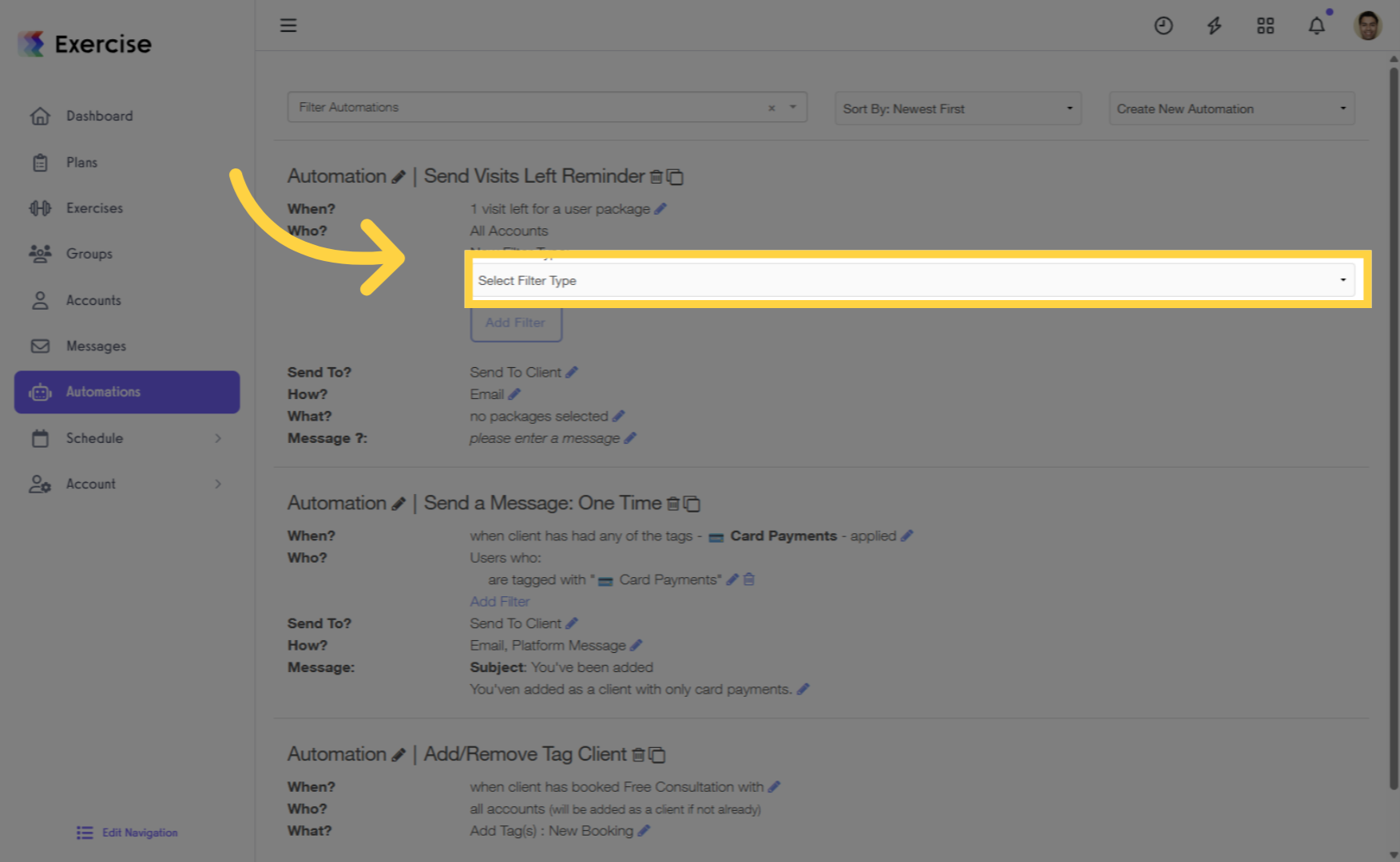 Specify Clients