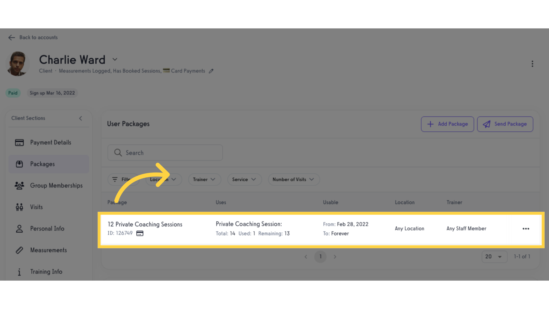 View the updated package.