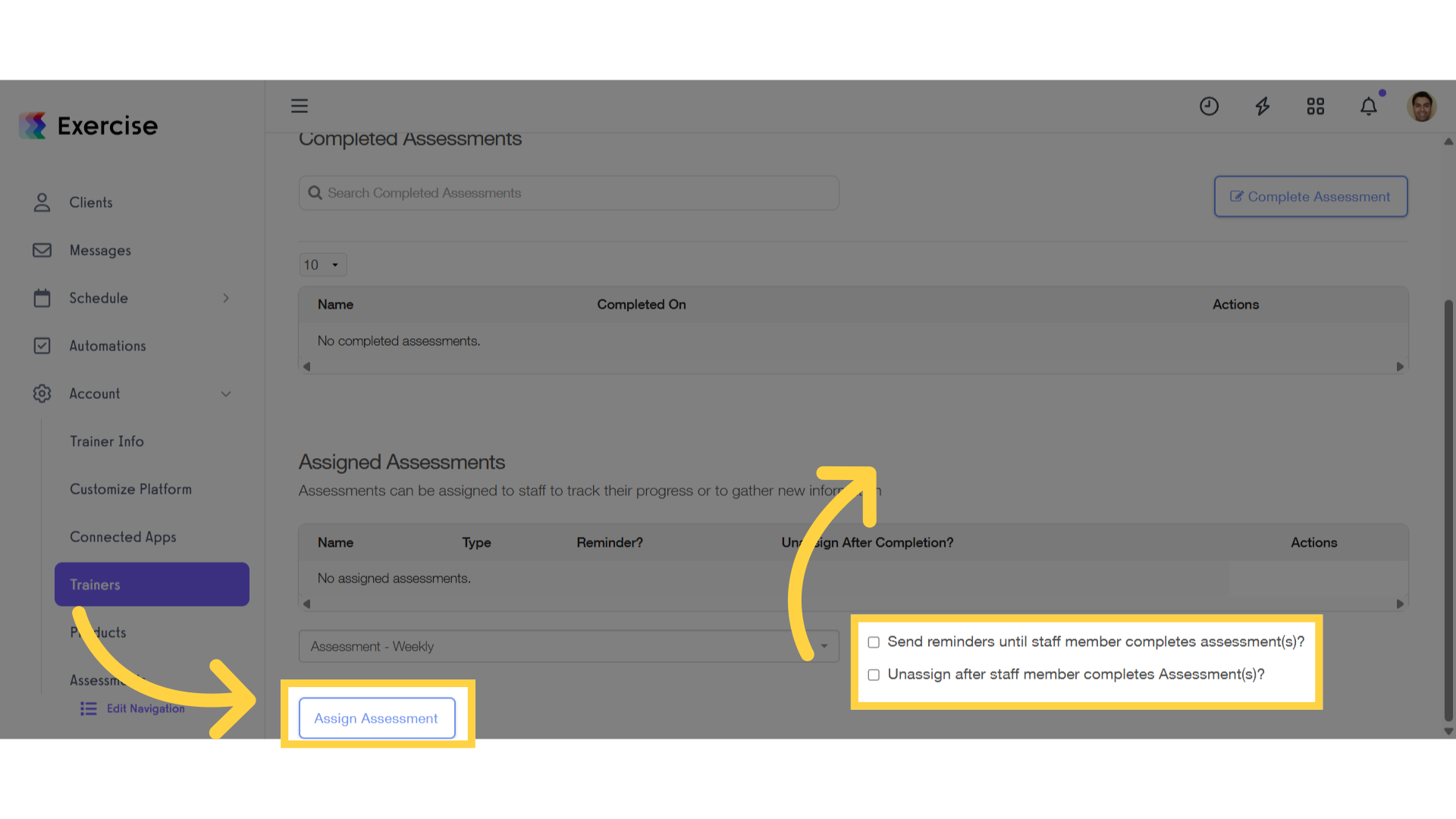 Assessment Options