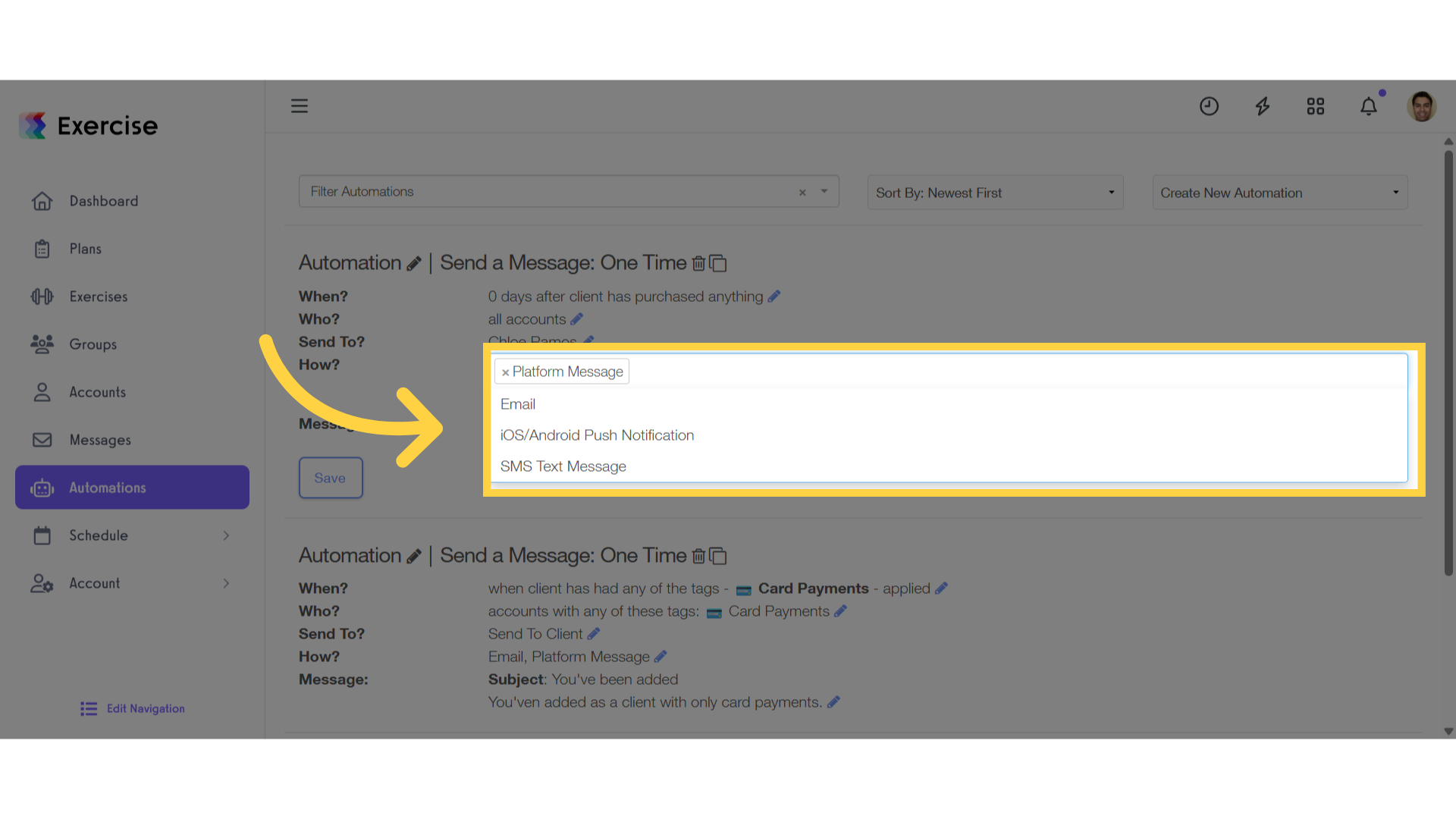 Select Message Delivery