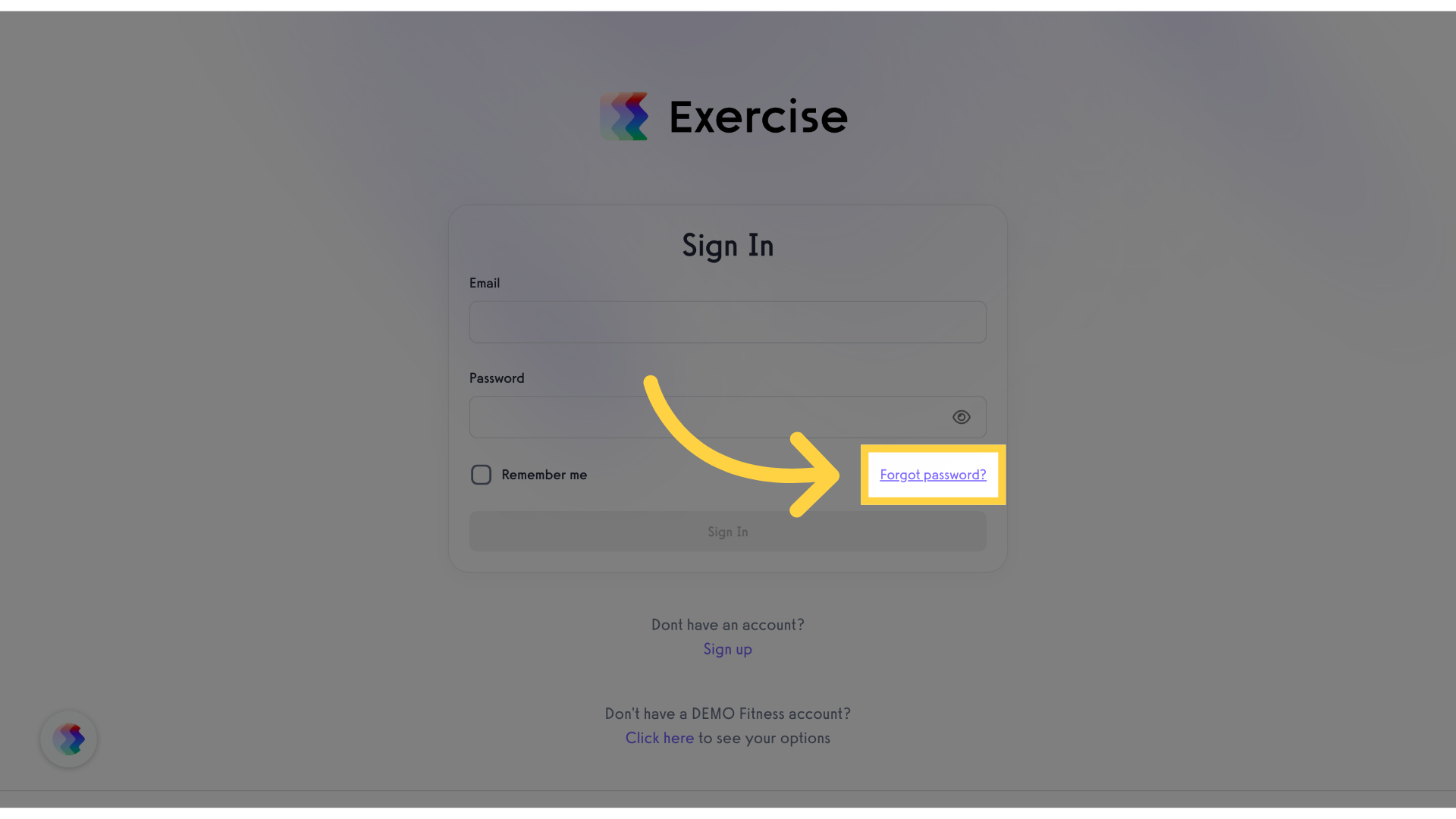 Click 'Forgot password?'