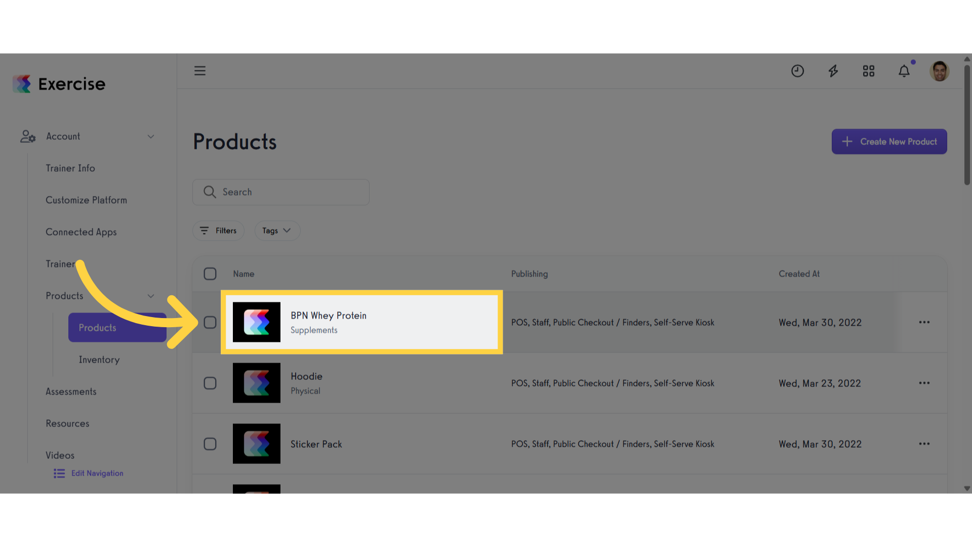 Edit a Product