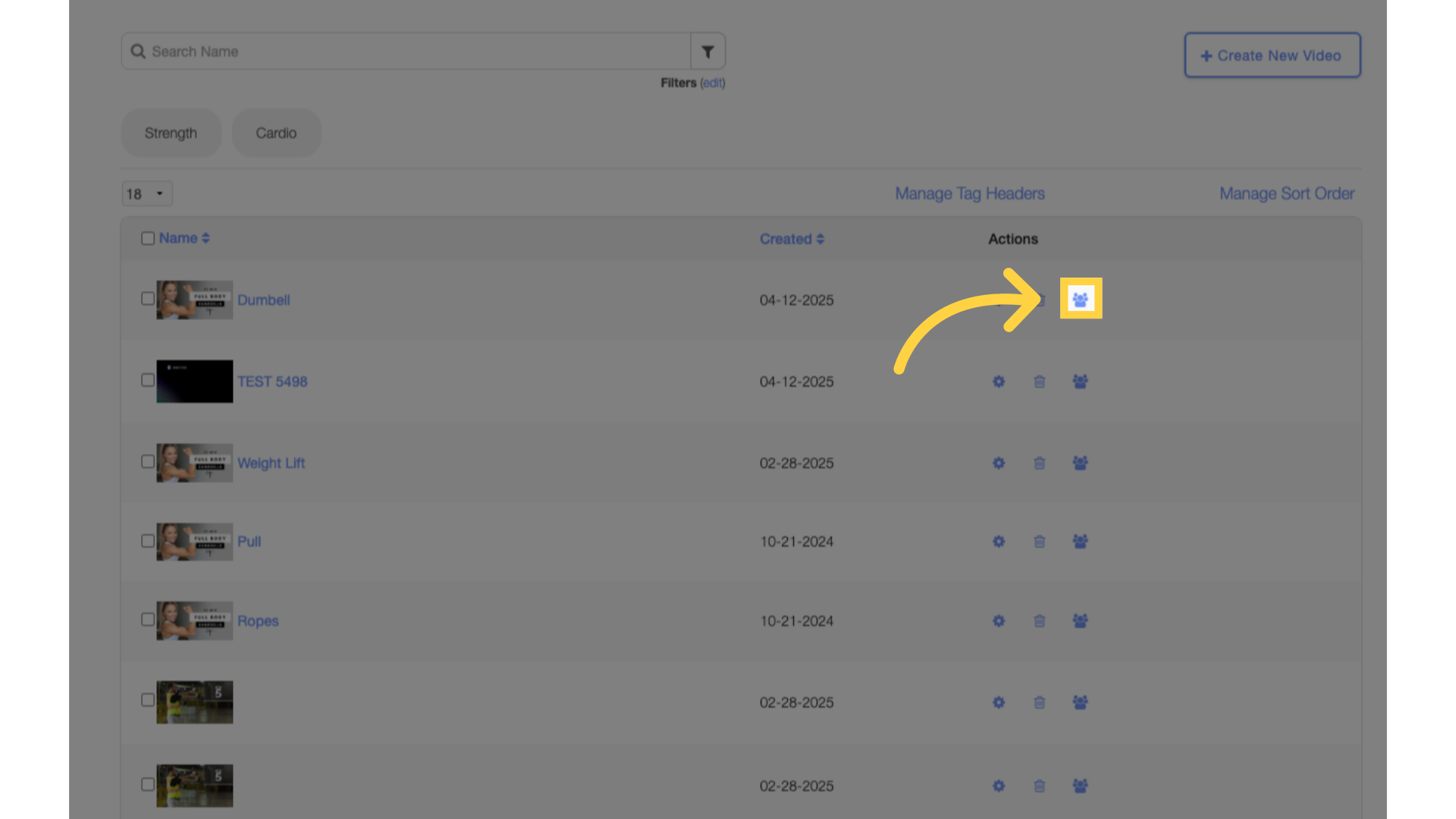 Option 1 Step 1: Click to assign a video.
