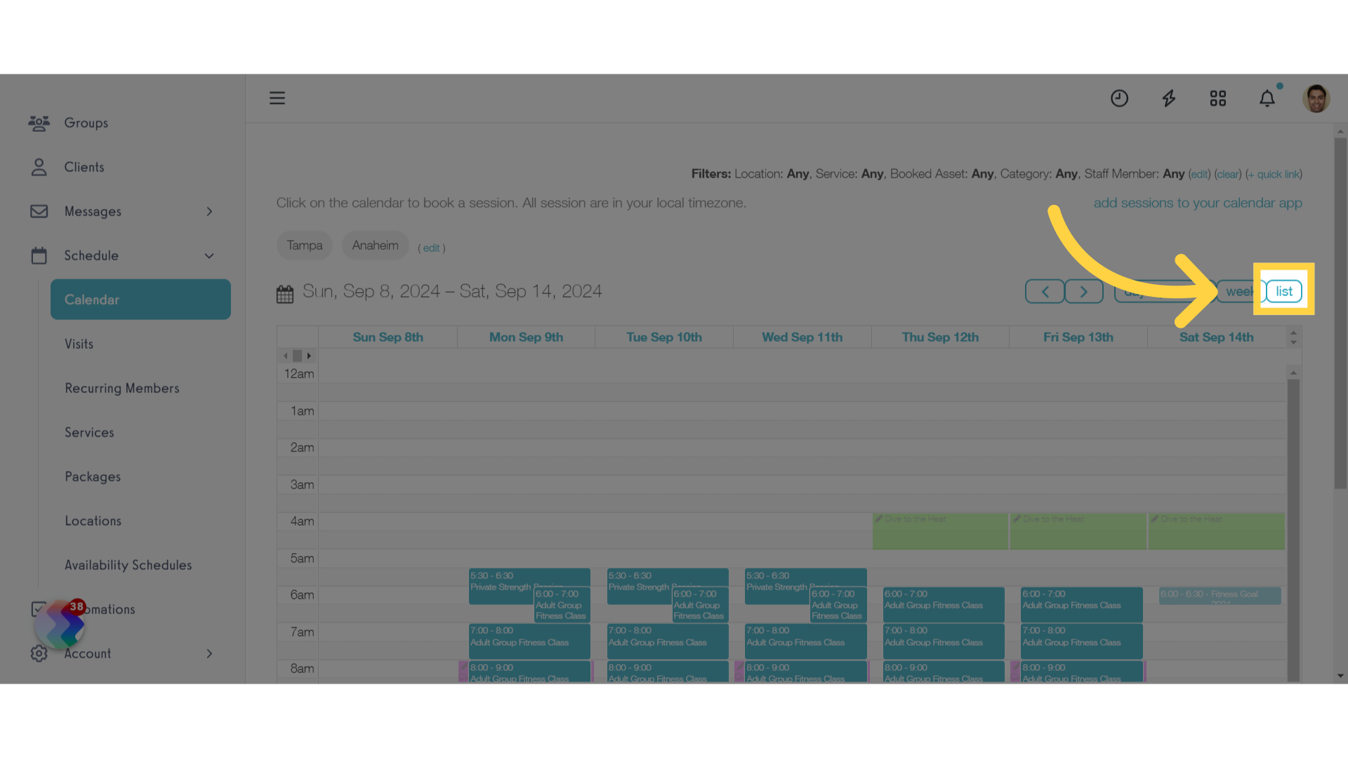 List View