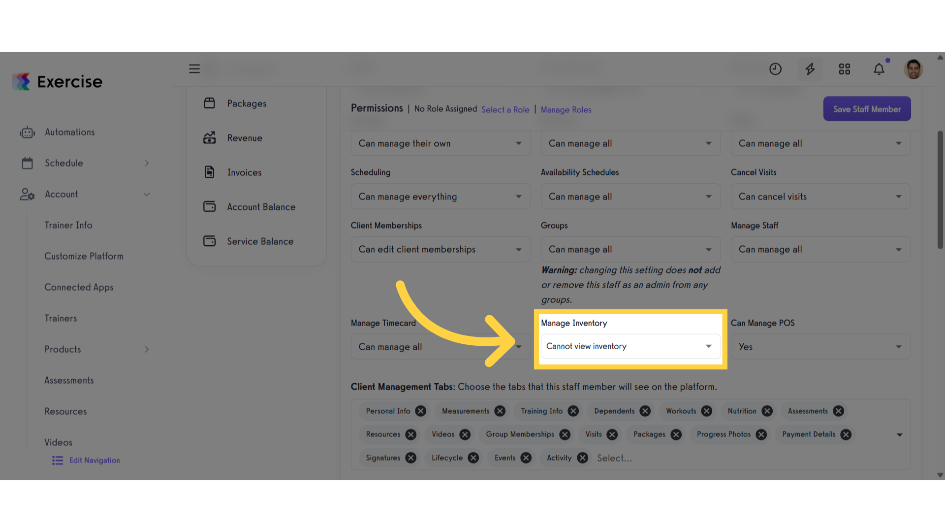 Manage Inventory