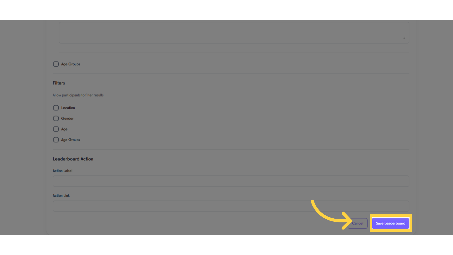 Click 'Save Leaderboard'.