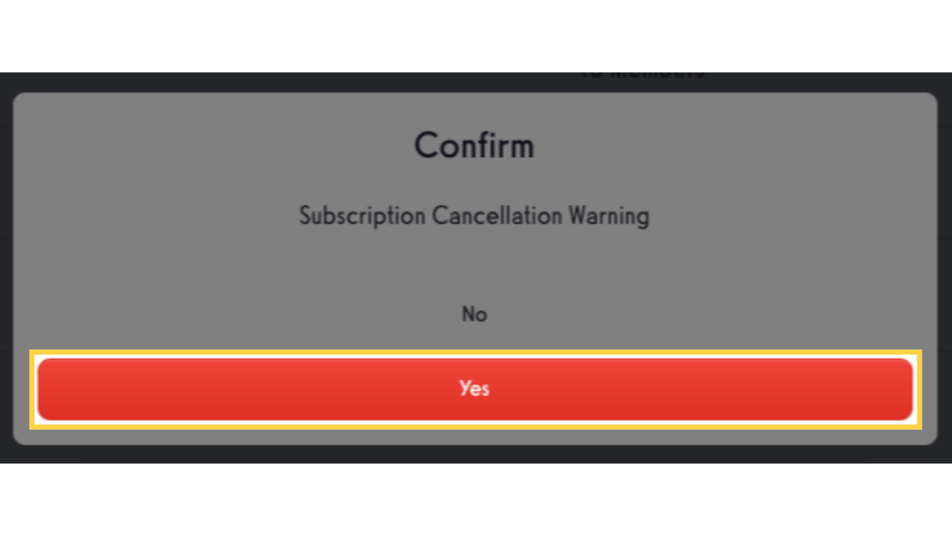 Click “Yes” to confirm group deletion.