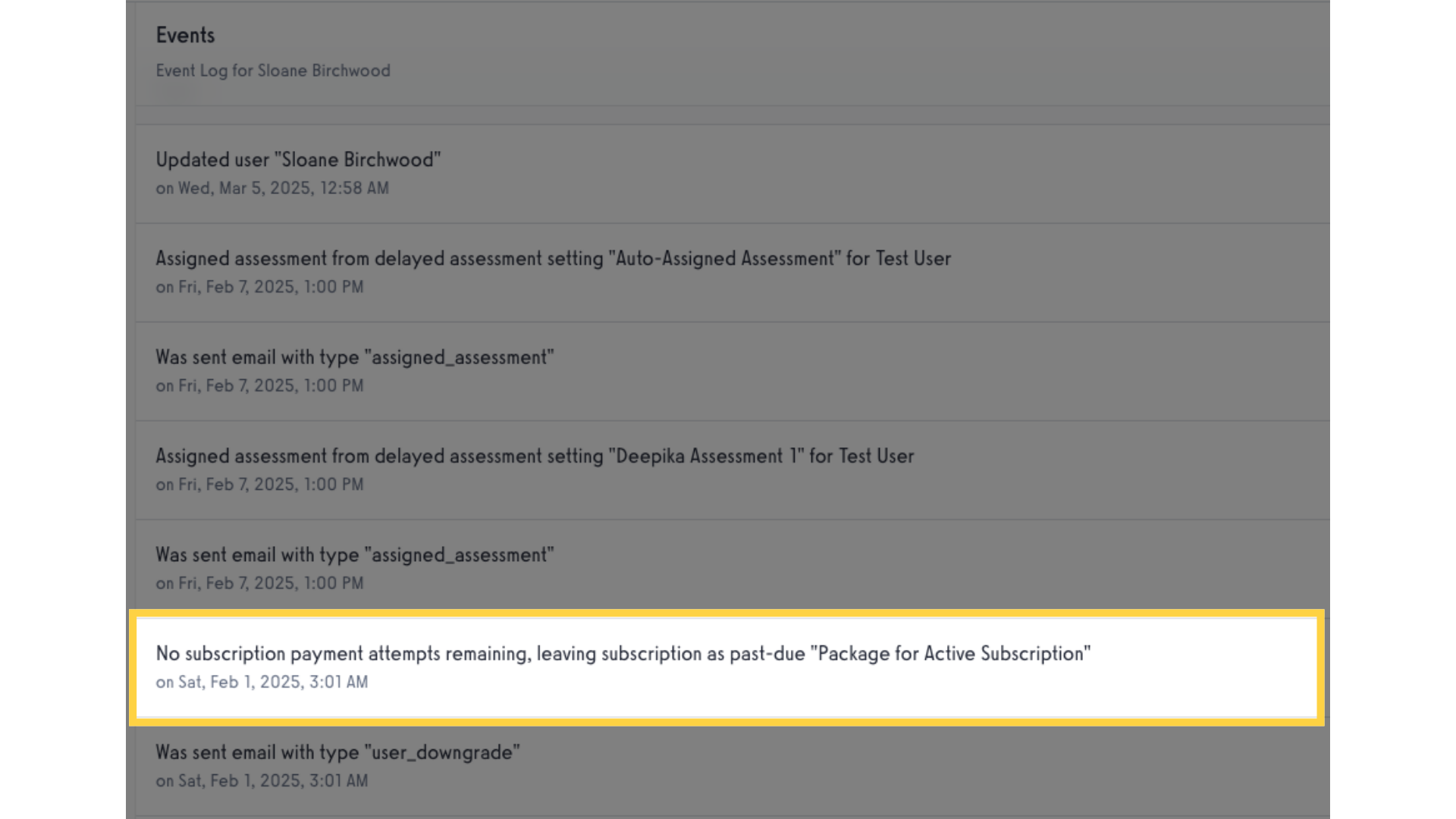Event Logs.