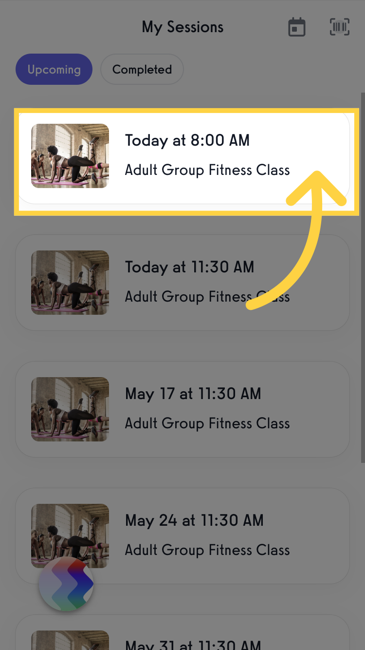 Select a Session