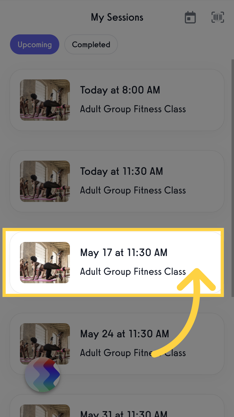Select a Session