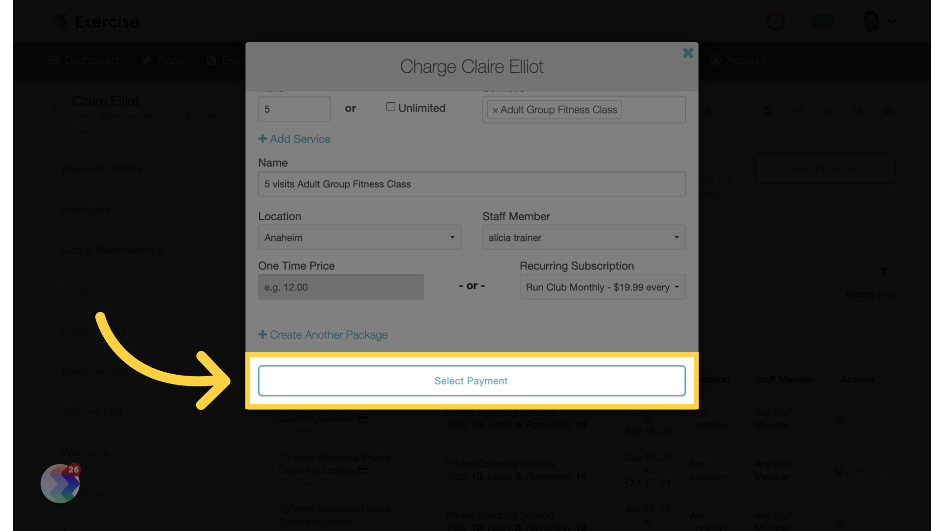 Select Payment