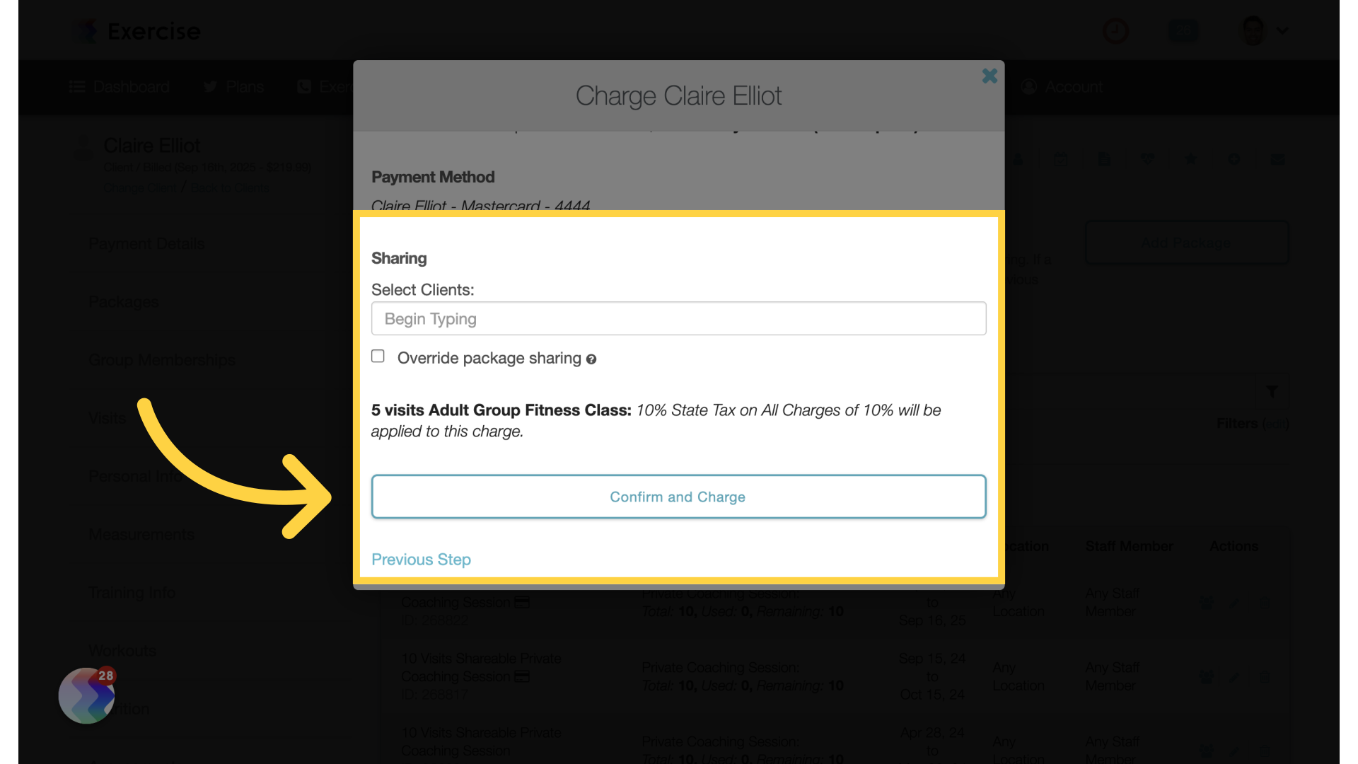 Confirm and Charge