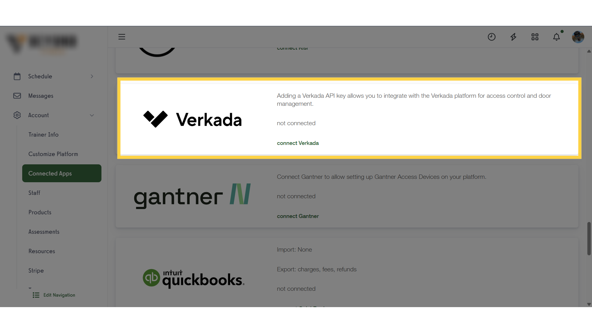 Connect to Verkada.