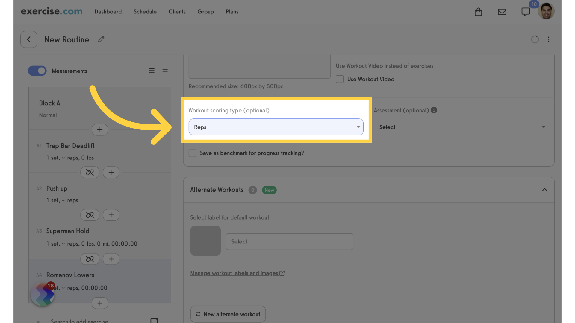 Select Scoring Type