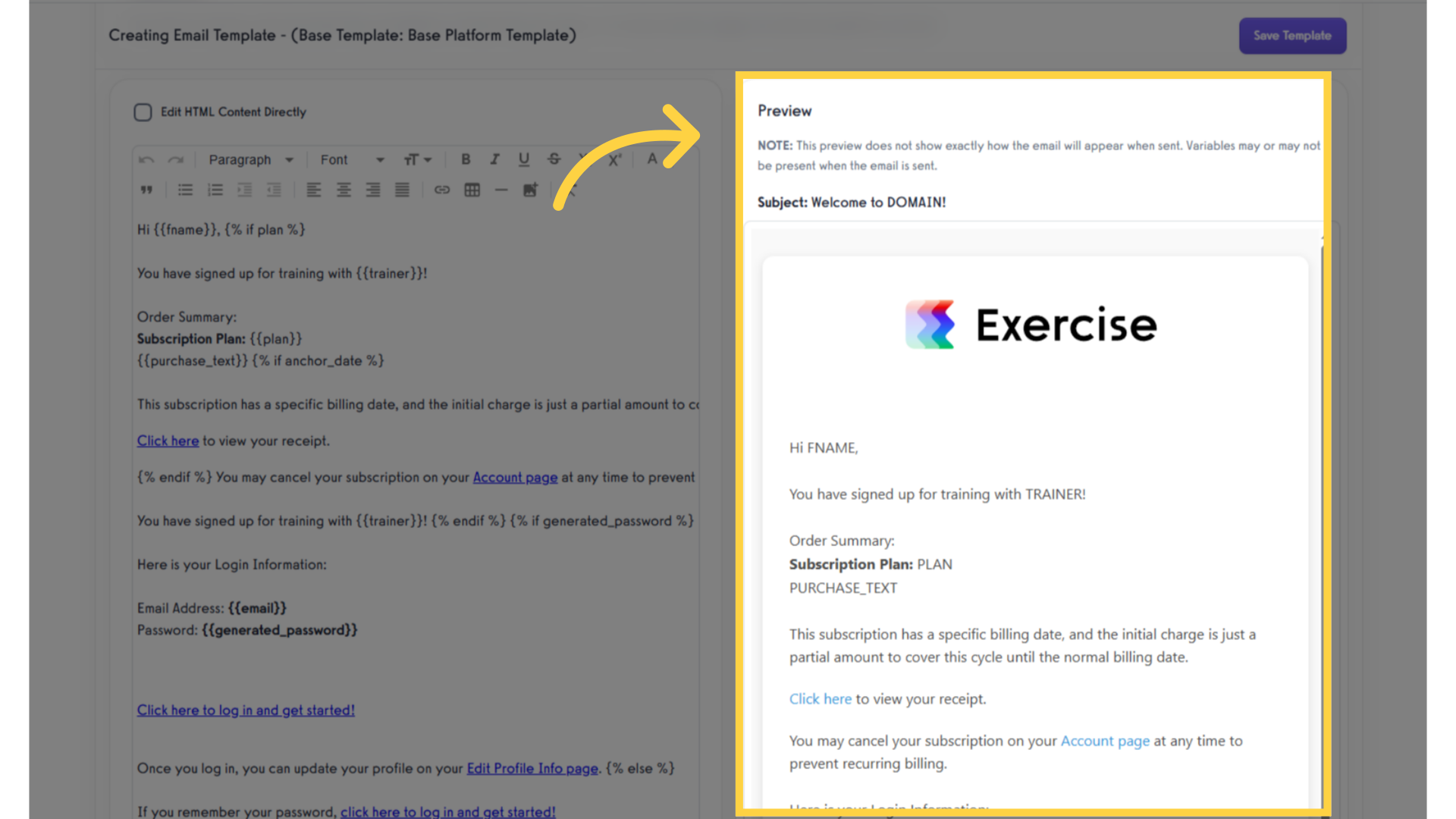 Preview Email