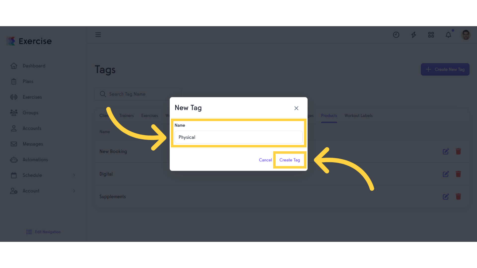 Create Tag