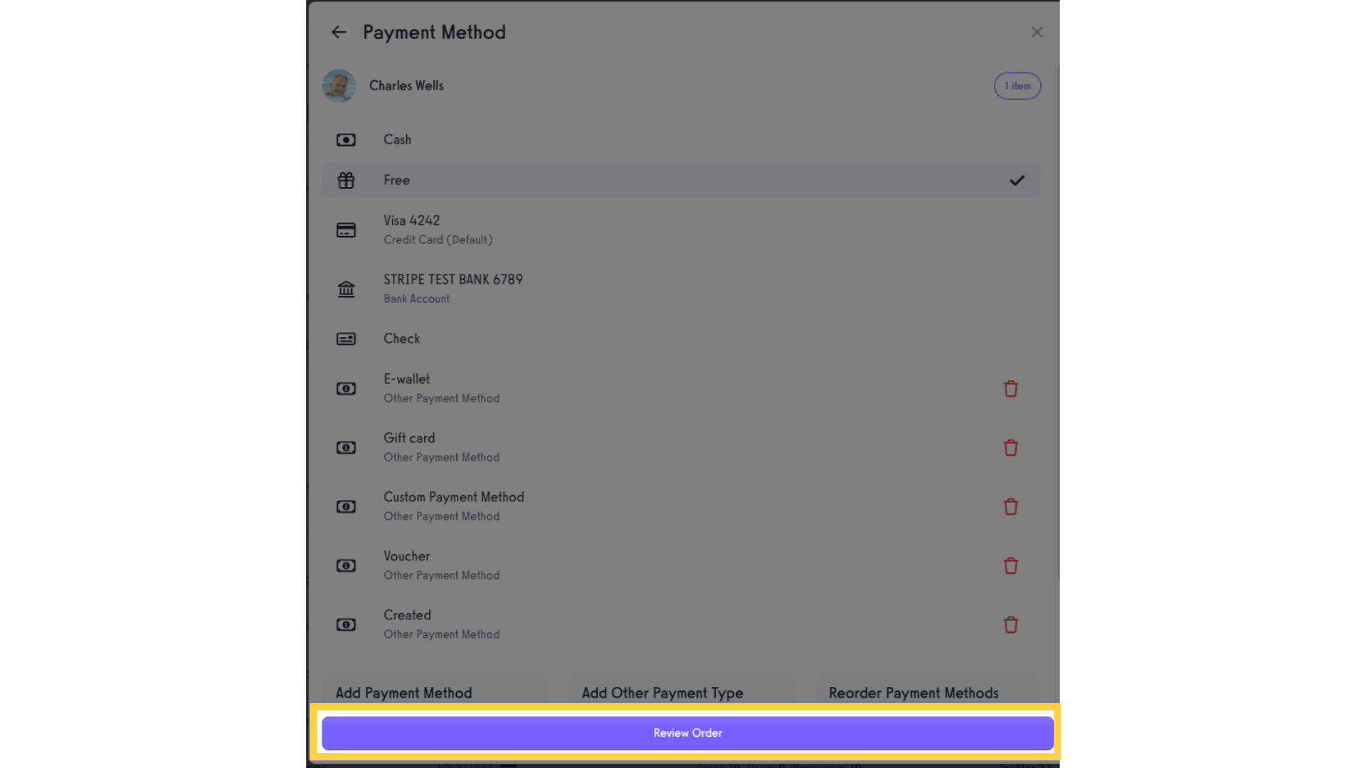 Click 'Review Order'.