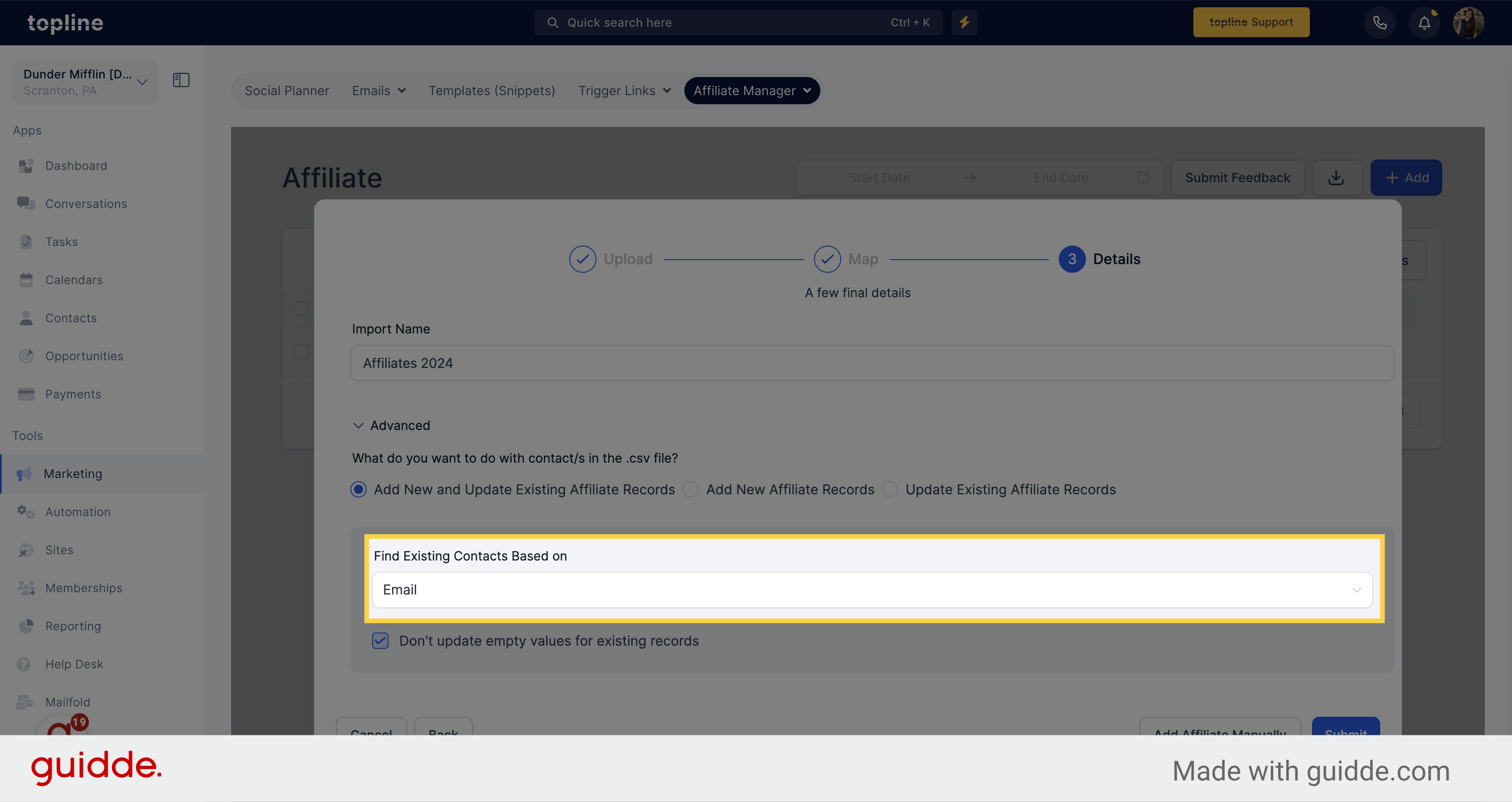 How to find your existing contacts?