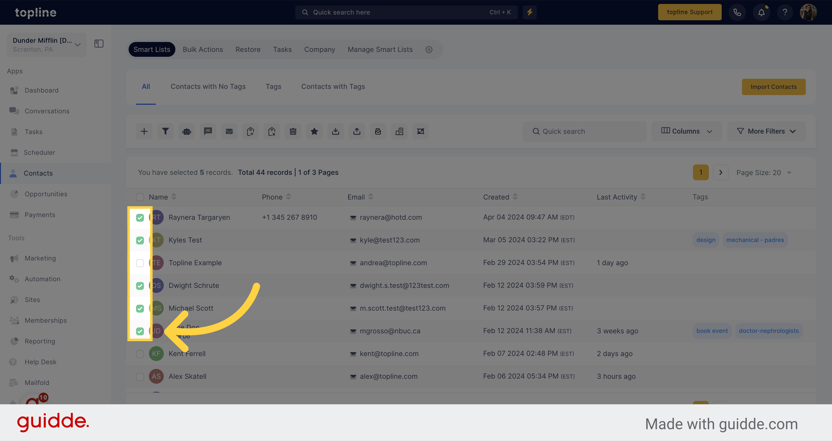 Select Contacts