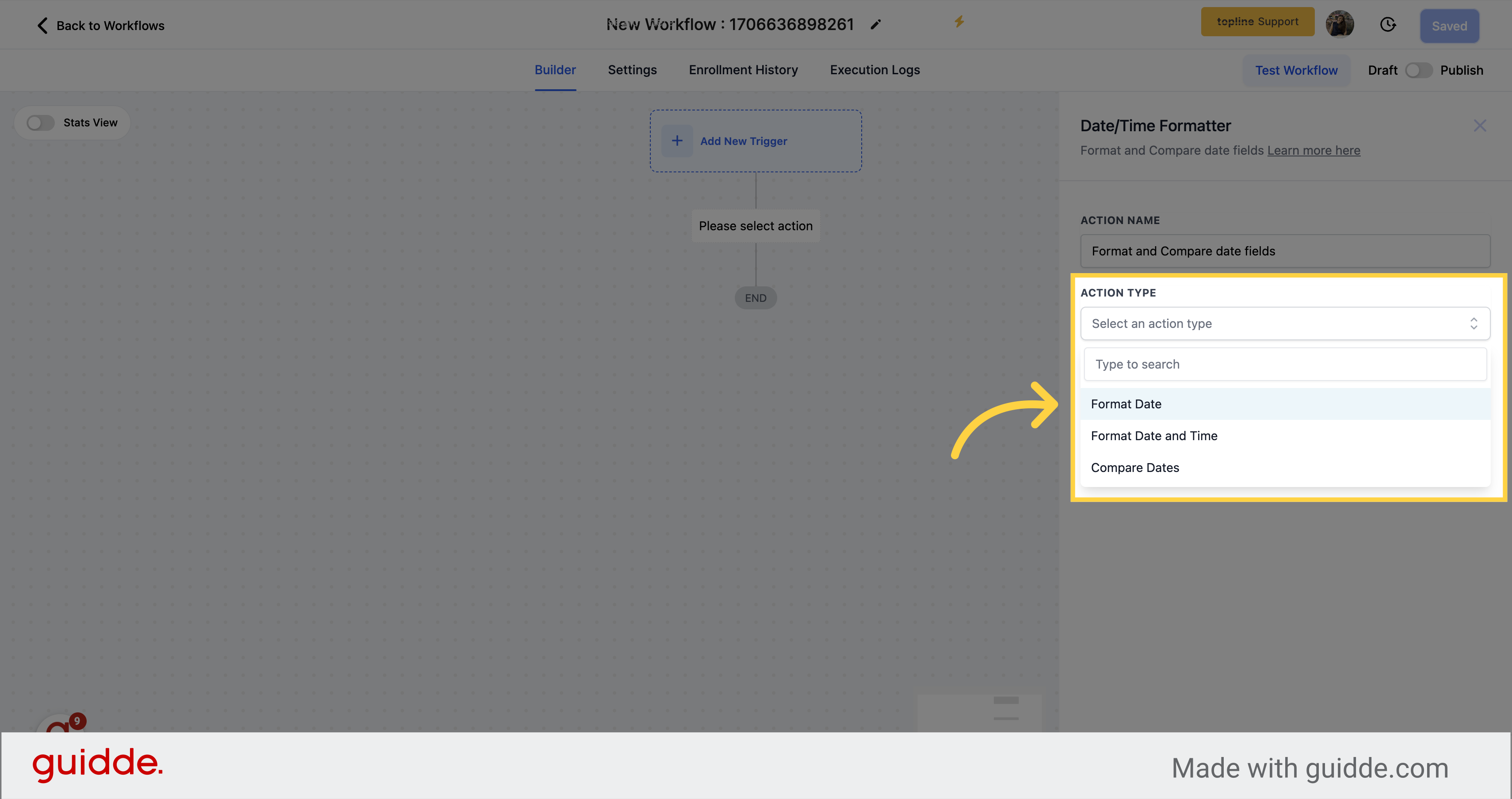 Select 'Format Date'