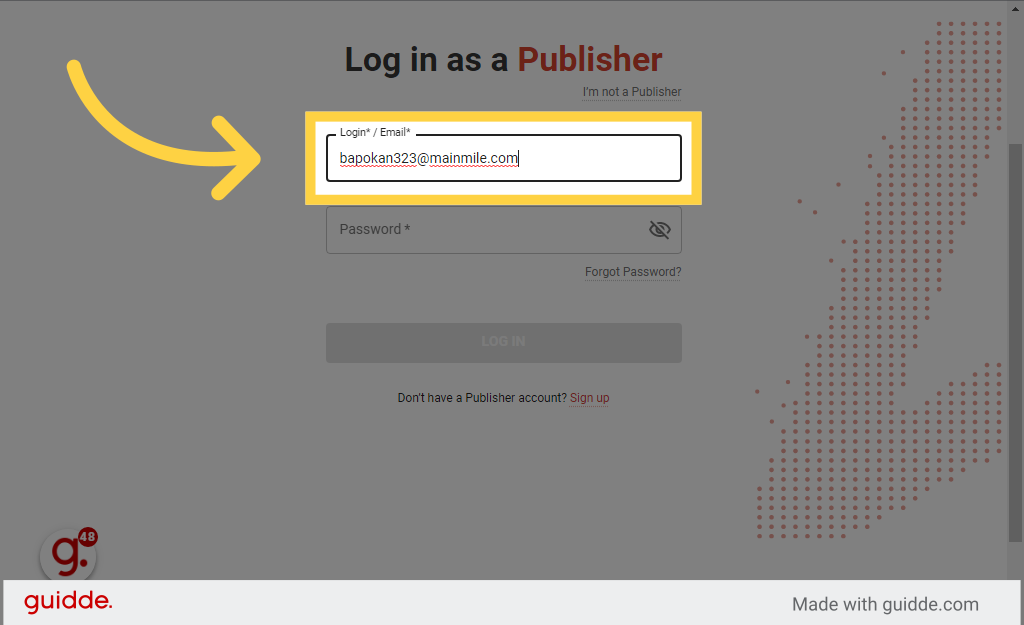 Fill 'bapokan323@mainmile.com'